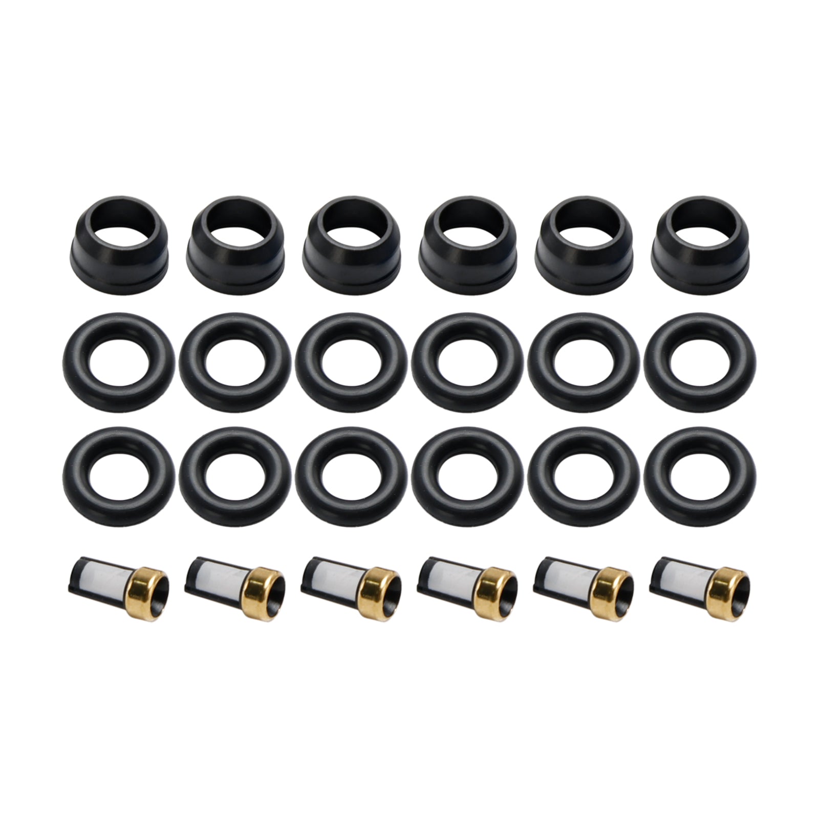 6PCS Fuel Injector Repair Kit O-Rings FJ318 Fit Buick Fit Chevy Fit Pontiac