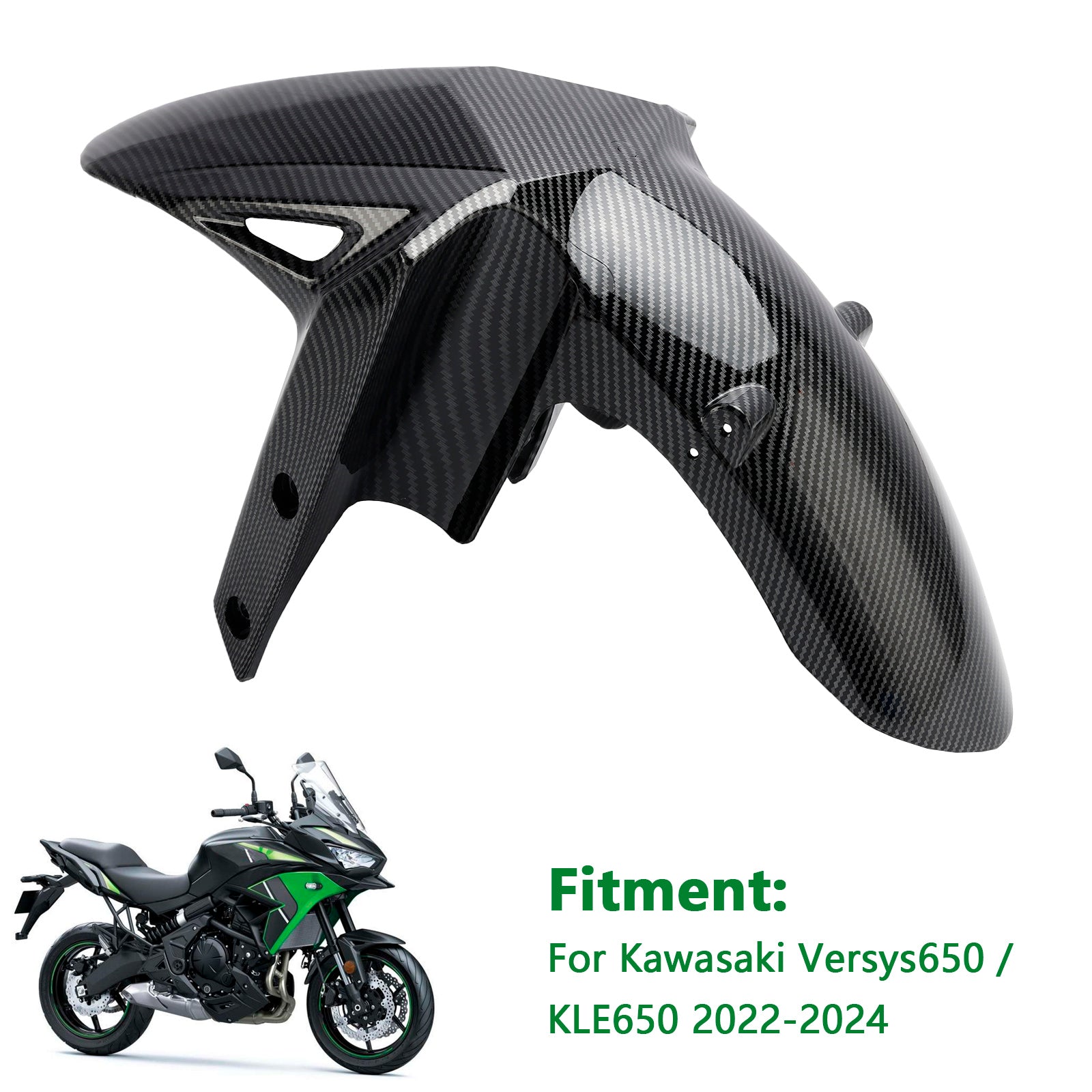 Front Fender Mudguard Fairing For Kawasaki Versys 650 KLE650 2022-2024 versys 1000 1100