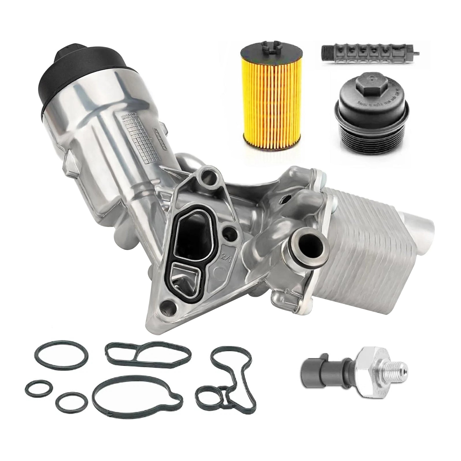 2016 Chevrolet Cruze Limited 1.4L L4 - Gas Oil Filter Housing Oil Cooler 55566784 55593189 55594651