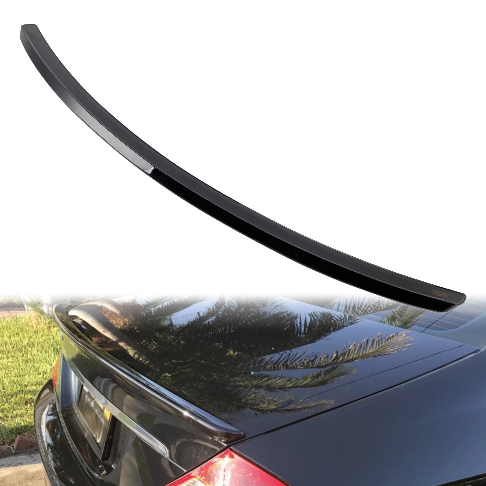 Gloss Black Rear Boot Spoiler For Mercedes-Benz CLS-Class W219 CLS63 Style 2005-2010