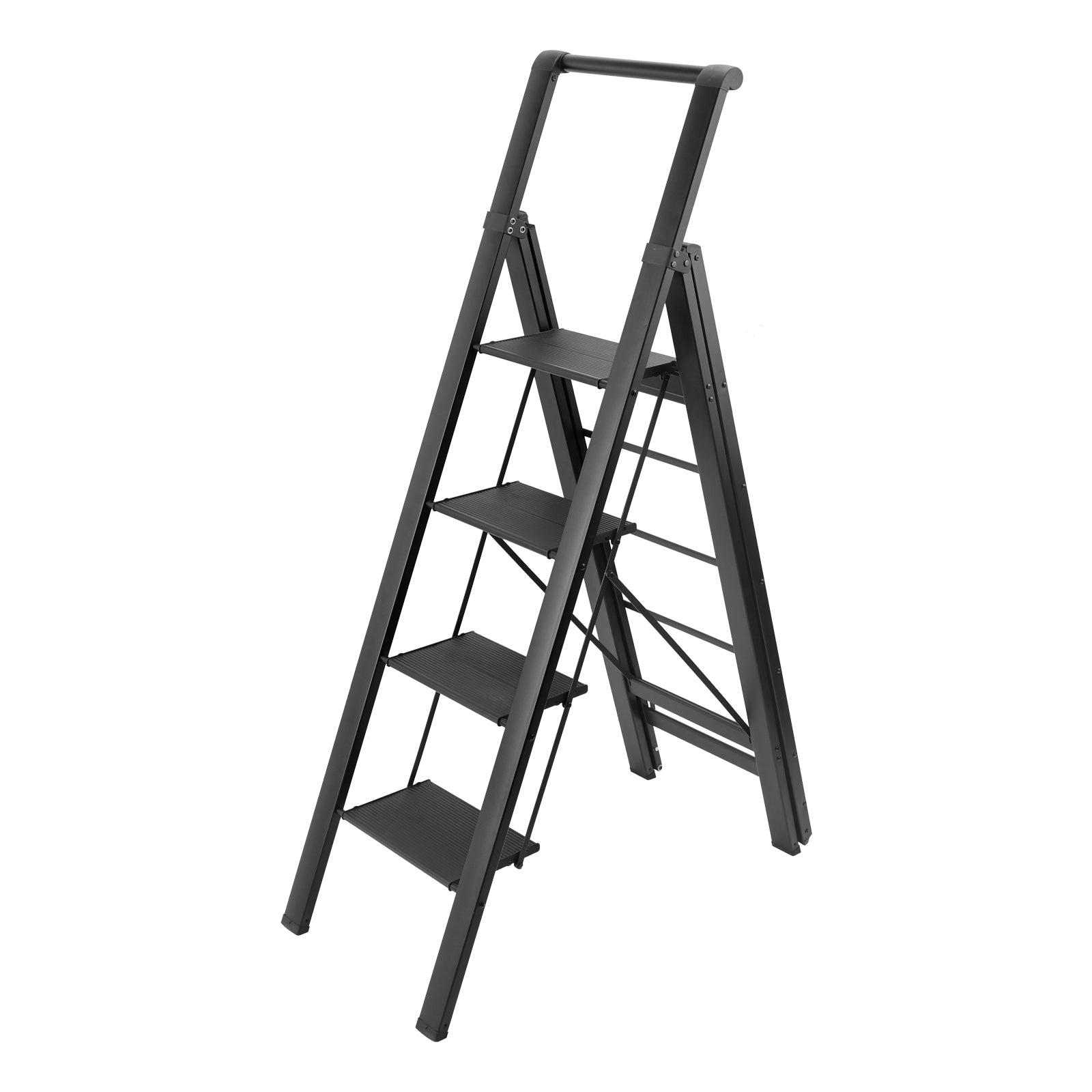 Foldable Drying Rack with Non-slip 4 Step Ladder 330lb Clothing Shoes Drying