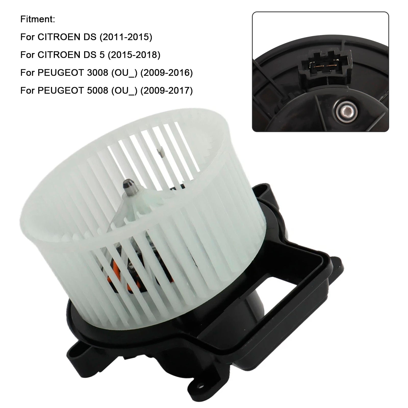 2009-2016 For PEUGEOT 3008 (OU_) HVAC Blower Motor Fan Front 87464