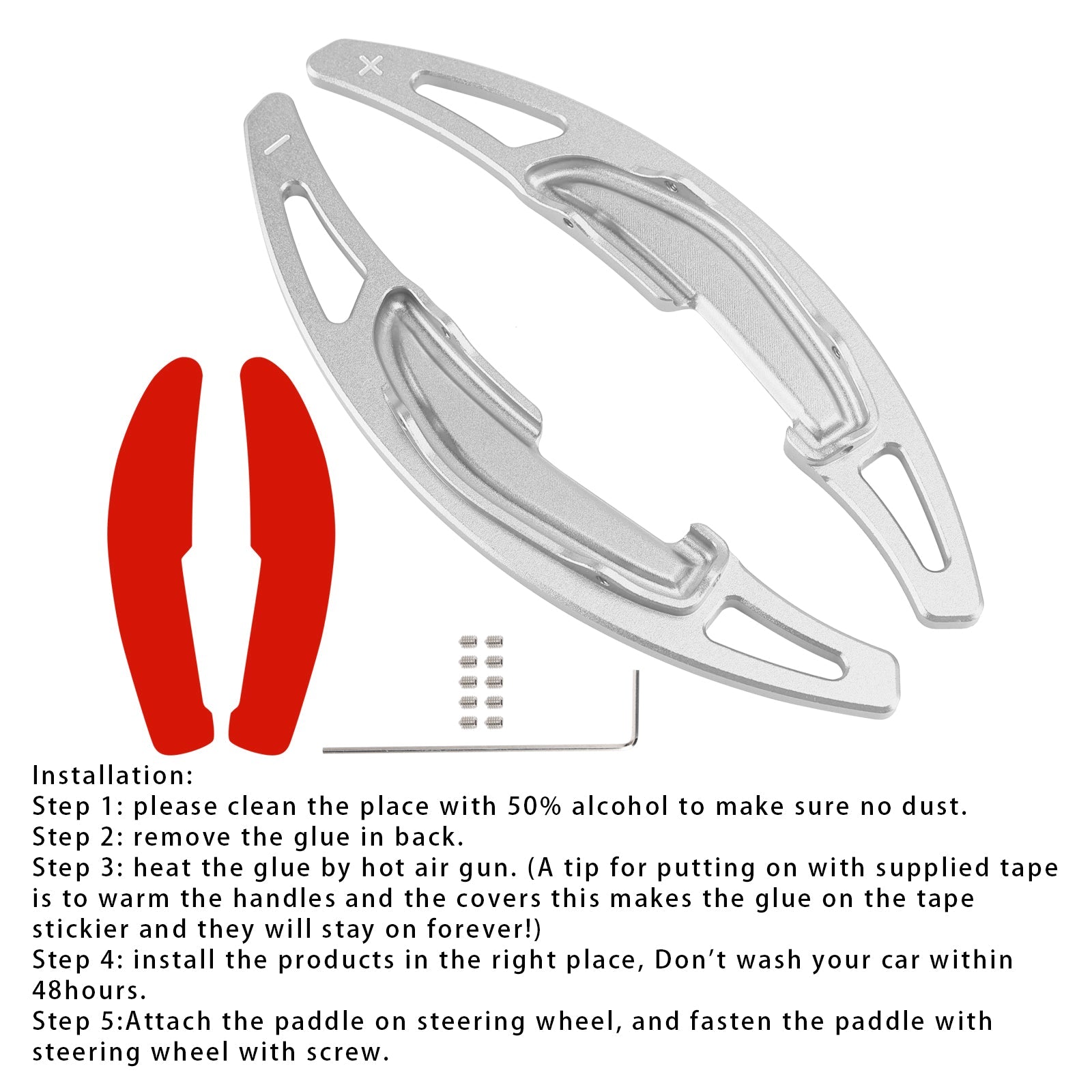 Steering Wheel Paddle Shifter Extension For BMW M3 M4 X5M X6M Aluminium