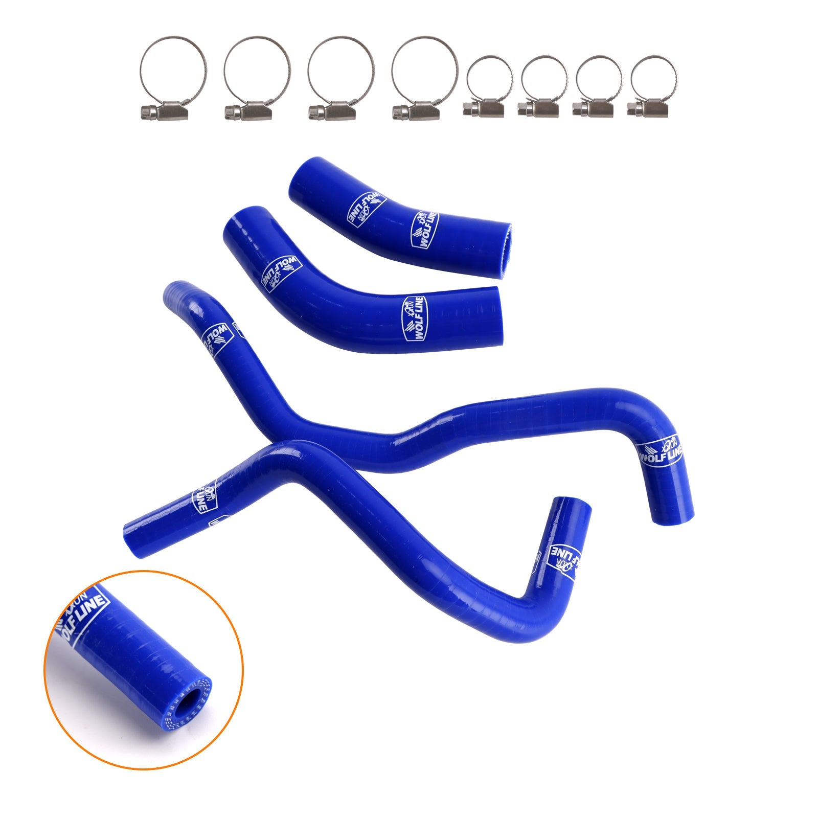 Silicone Radiator coolant Hose kit For Yamaha Tenere 700 2019-2024