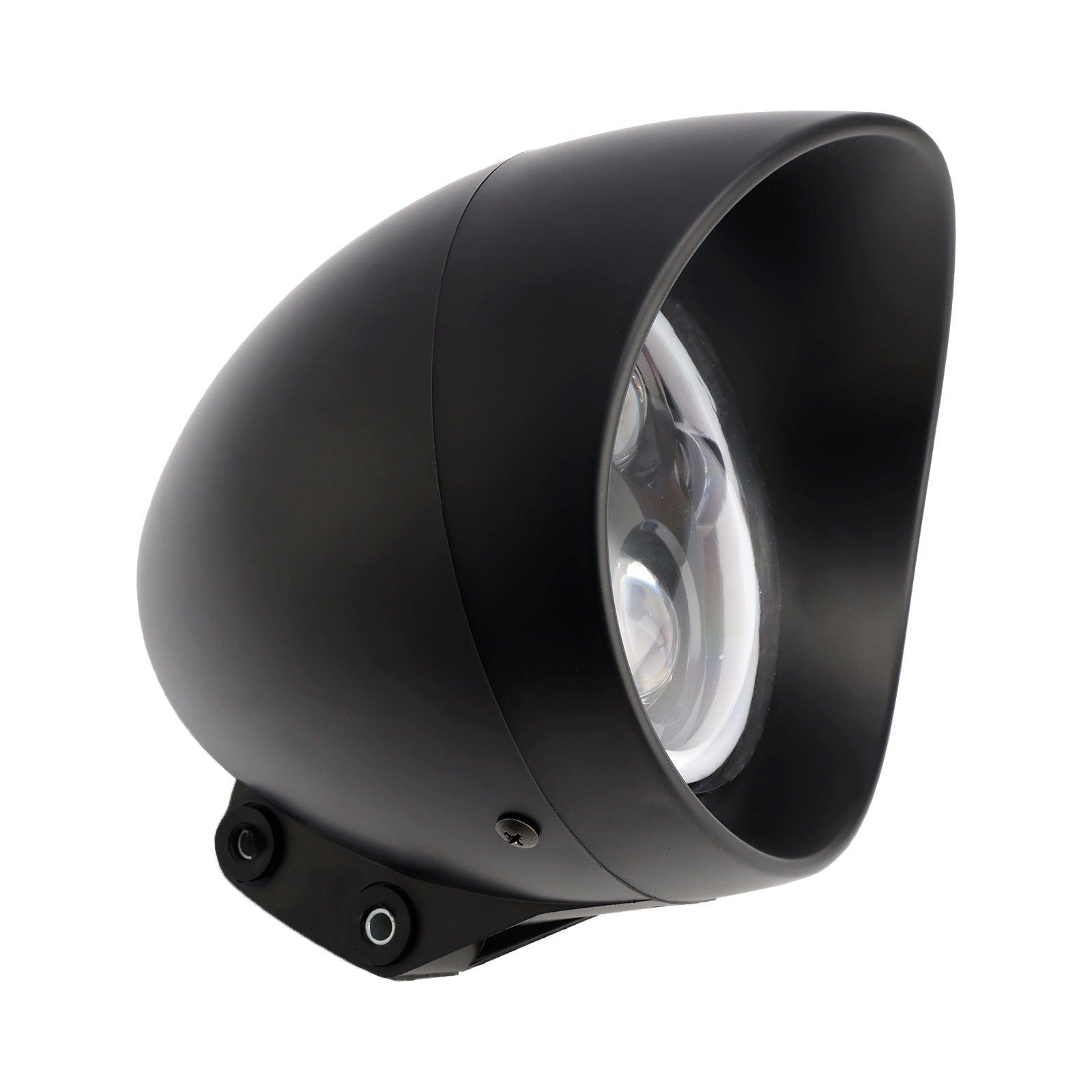 5.75" Headlight Lamp Spotlight Universal 4-Bulbs Fits For Motorcycle Chrome