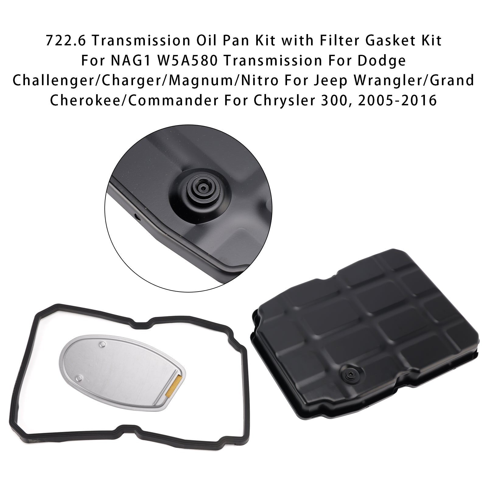 2005-2008 For Dodge Magnum NAG1 Transmission 722.6 Oil Pan Kit with Filter Gasket A1402700812