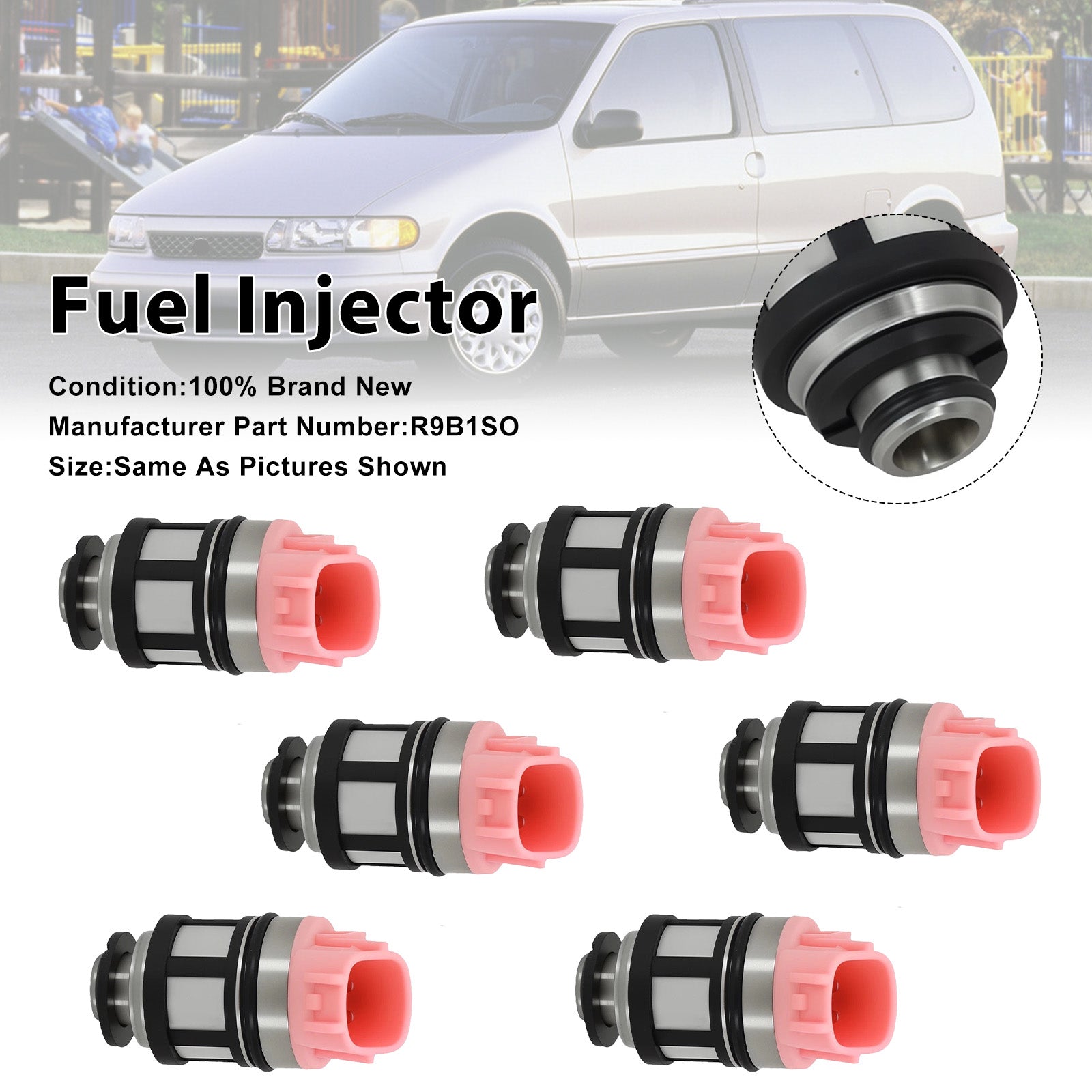1996-2000 For Nissan Pathfinder 3.3L V6 6PCS Fuel Injector 842-18124
