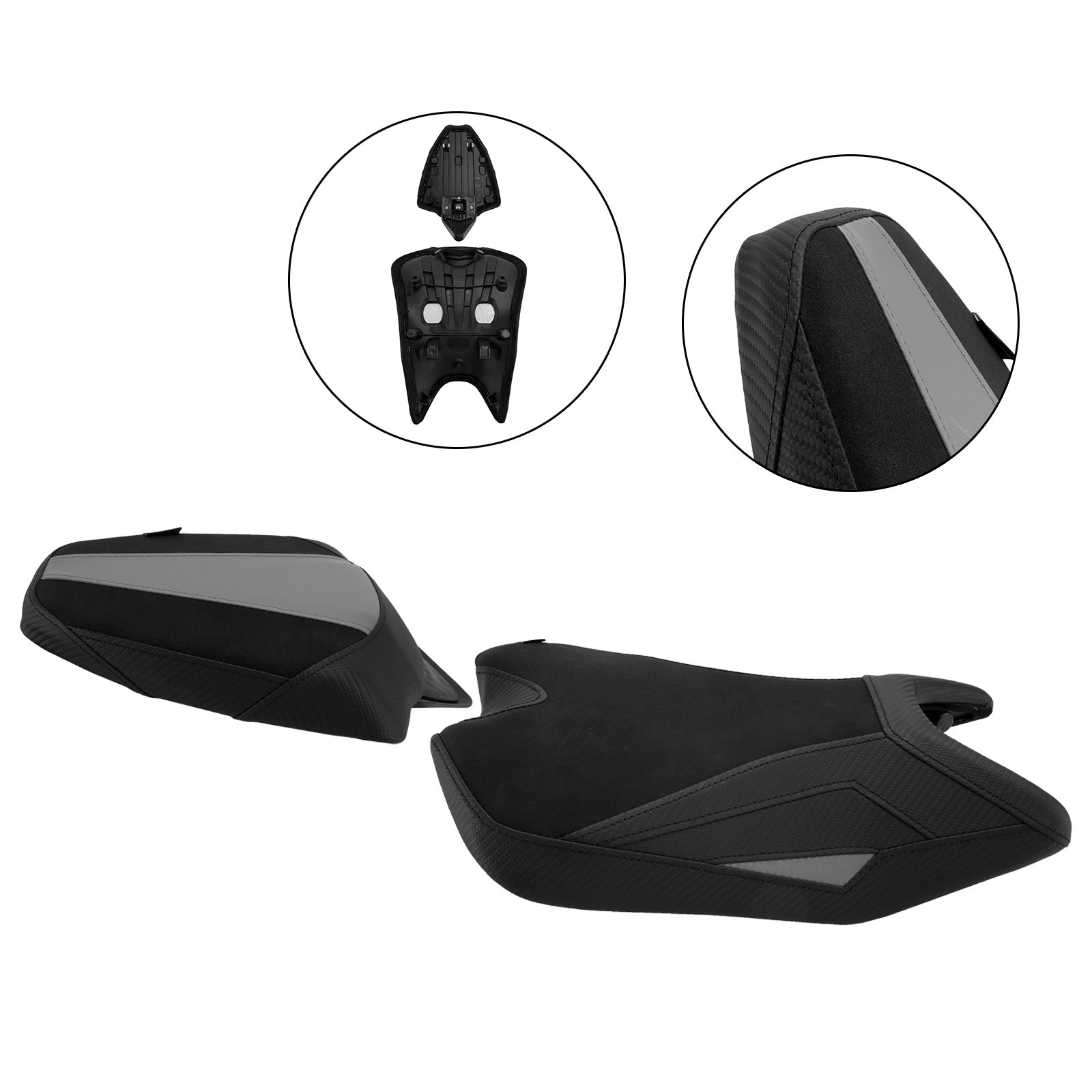 2024-2025 For Aprilia Rs457 Rs 457 Lower Front W/ Rear Seat Driver Pillion Gray
