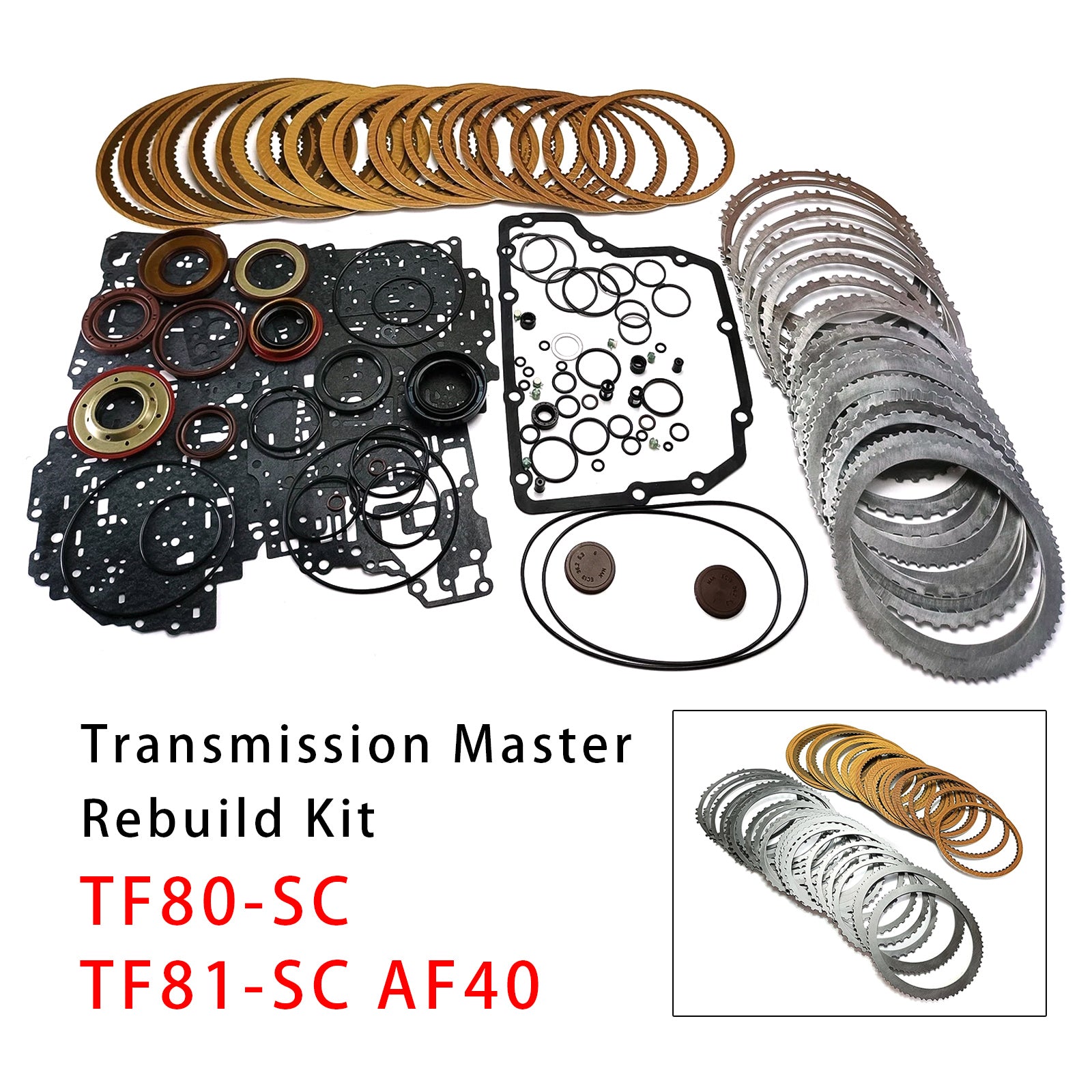 2006-2009 For Renault Vel Satis V6 3.0 Transmission Master Rebuild Kit TF80-SC TF81-SC AF40