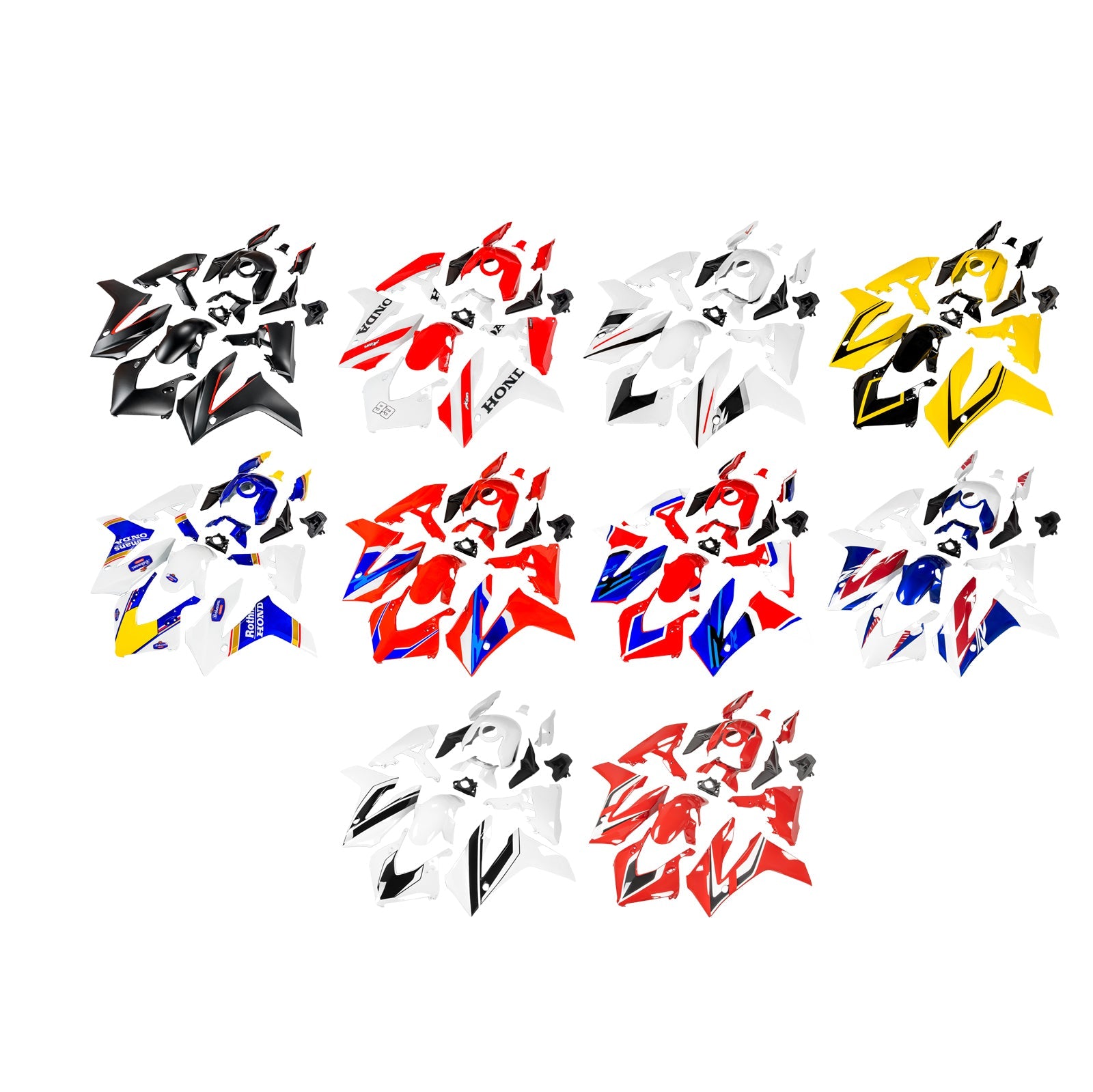 Injection ABS Plastic Bodywork Fairing Kit for Honda CBR650R 2024-2025