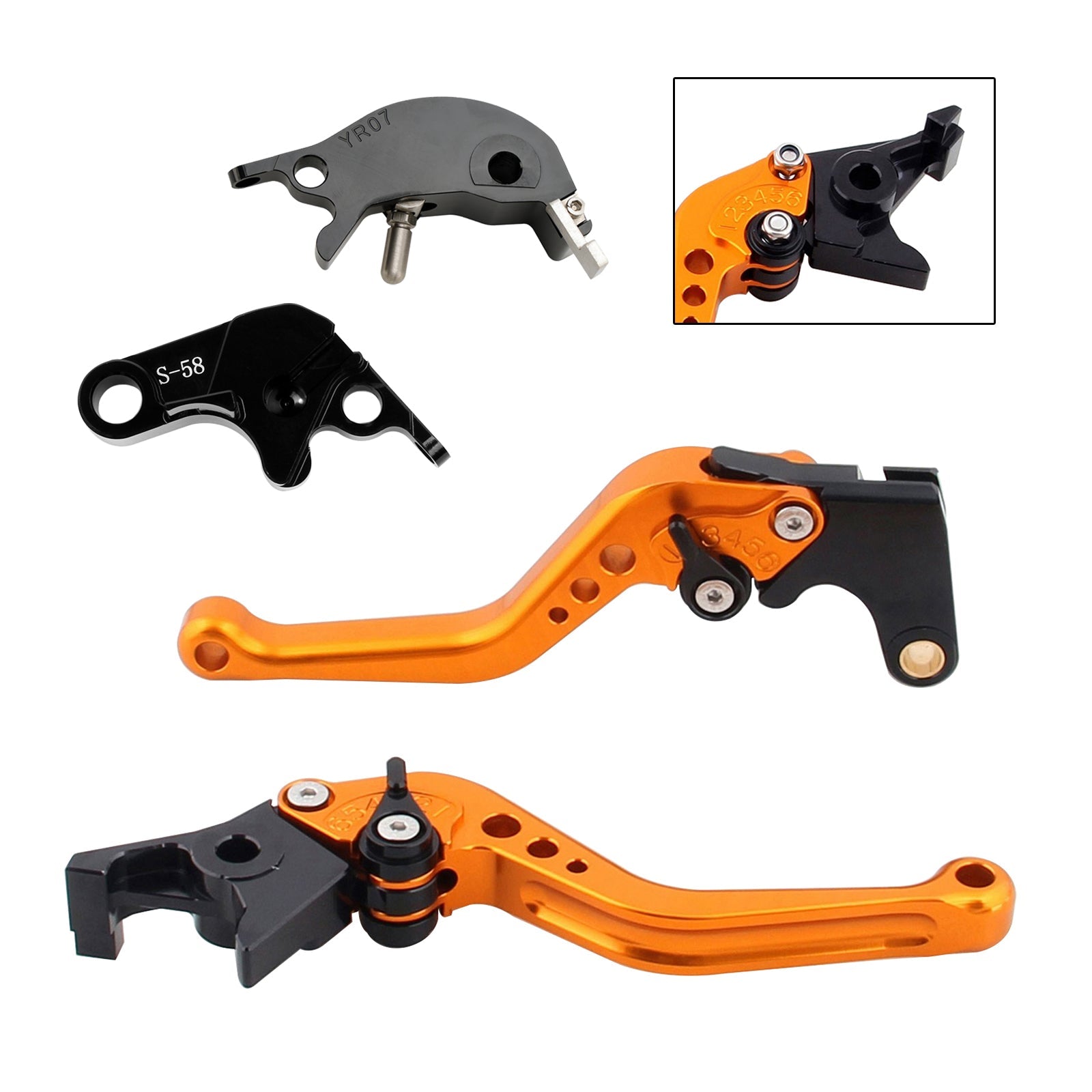 NEW Short Clutch Brake Lever fit for YAMAHA YZF R7 MT-10/SP FZ-10/SP 2022-23