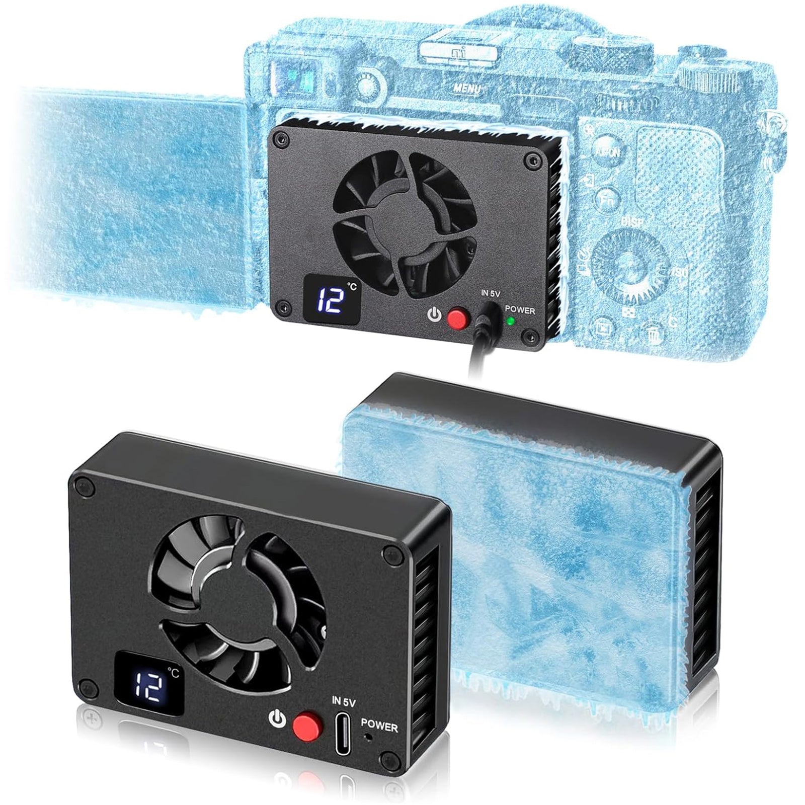 Cooling Camera Radiator Temperature Control Screen Live For Sony Canon R5/R6/R8