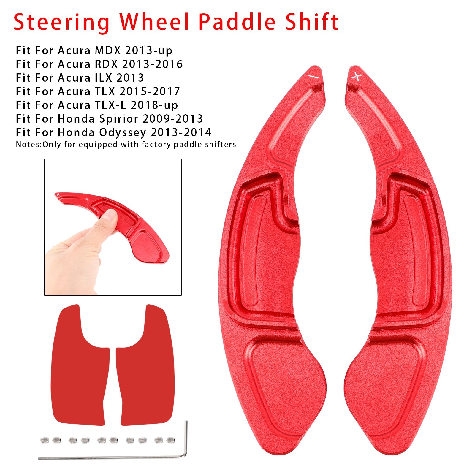 Steering Wheel Paddle Shifter Extension For Acura MDX RDX TLX Aluminium