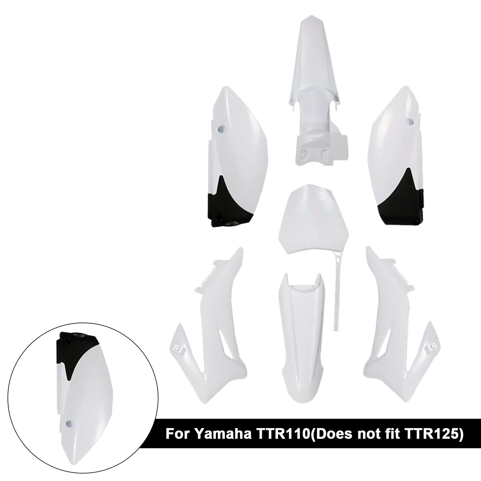Yamaha TTR110 DIRT BIKE Body Plastic Kit Fender Fairing