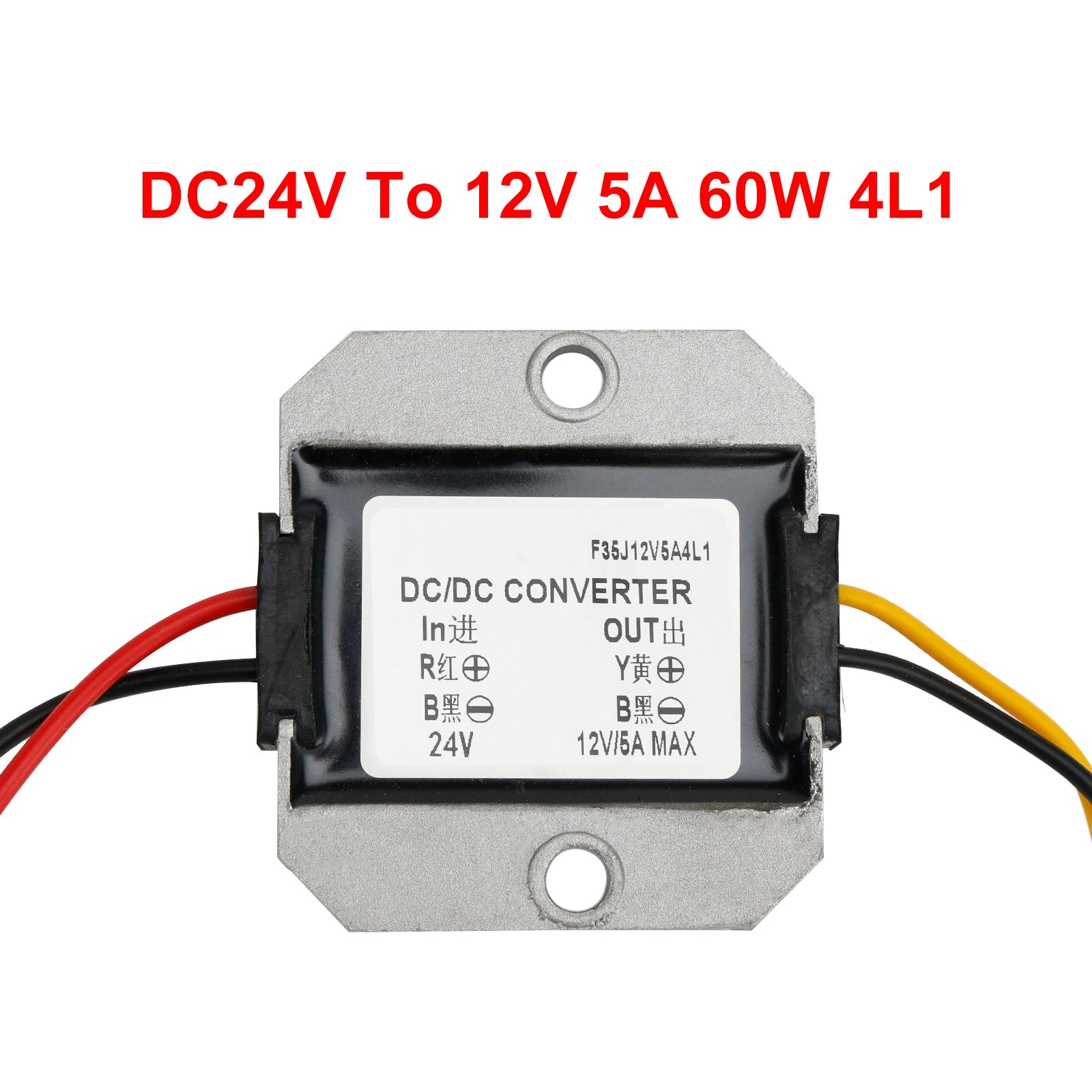 DC 24V To DC 12V 5A 60W Step Down Power Supply Converter Regulator Waterproof