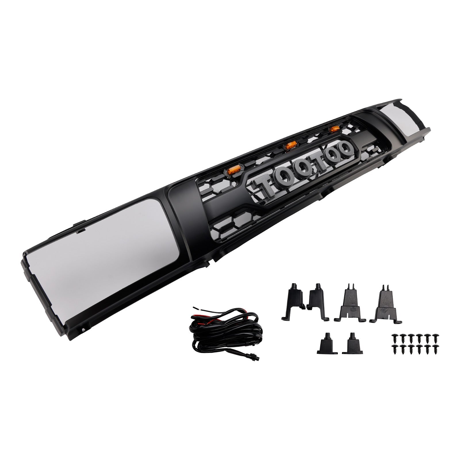 1992-1995 Toyota 4Runner With Led Matte Black Front Bumper Grill Grille