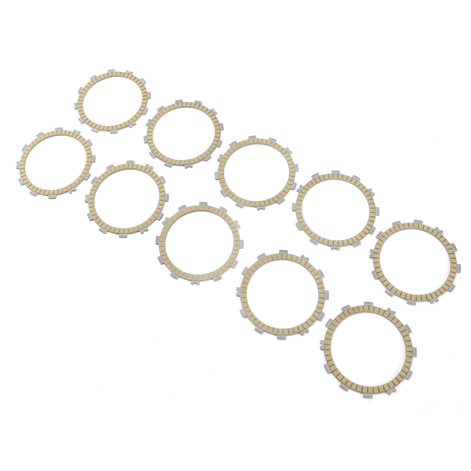 10x Clutch Friction Plates (Without Clutch Plate) Kit for Suzuki GSXR1000 2001-2004 GSX-S1000 2015-2017
