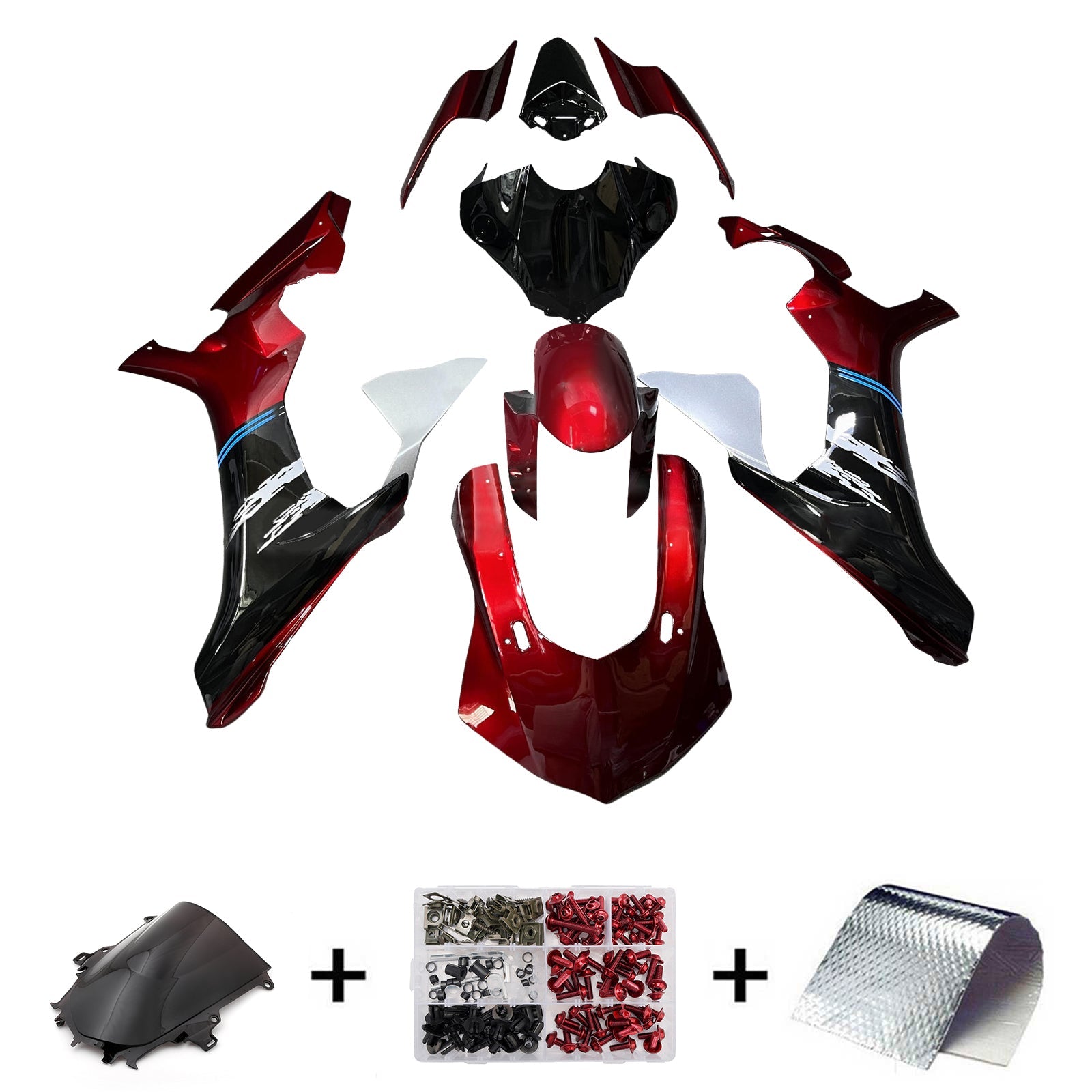 Injection Fairing Kit Bodywork Plastic ABS For Yamaha YZFR1 YZF-R1 2015-2019