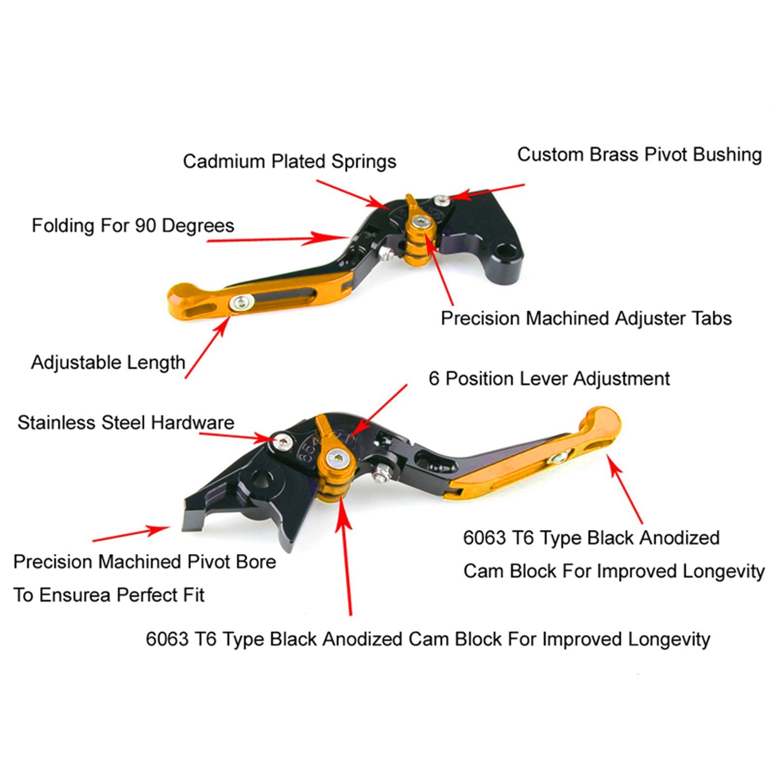 Adjustable Clutch Brake Lever fit for Piaggio MP3 300 16-18 MP3 350 18-19