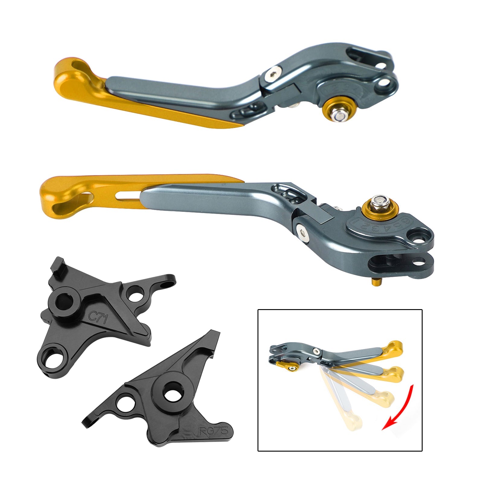 BMW R Nine T /Pure /Racer 2017-2023에 적합한 조절 식 클러치 브레이크 레버