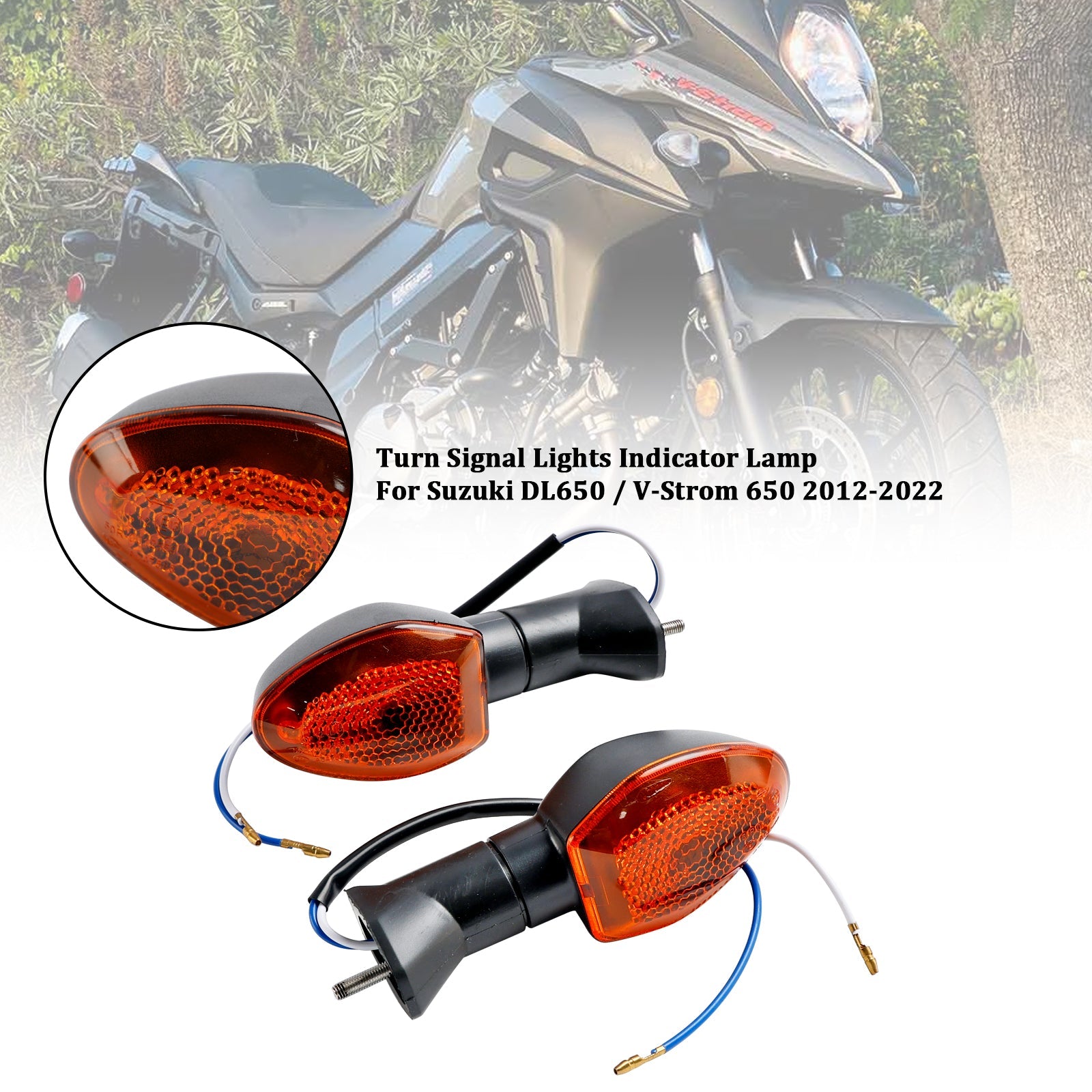 Turn Signal Lights Indicator Lamp For Suzuki V-Strom 650 1000 1050 GSX-S 750