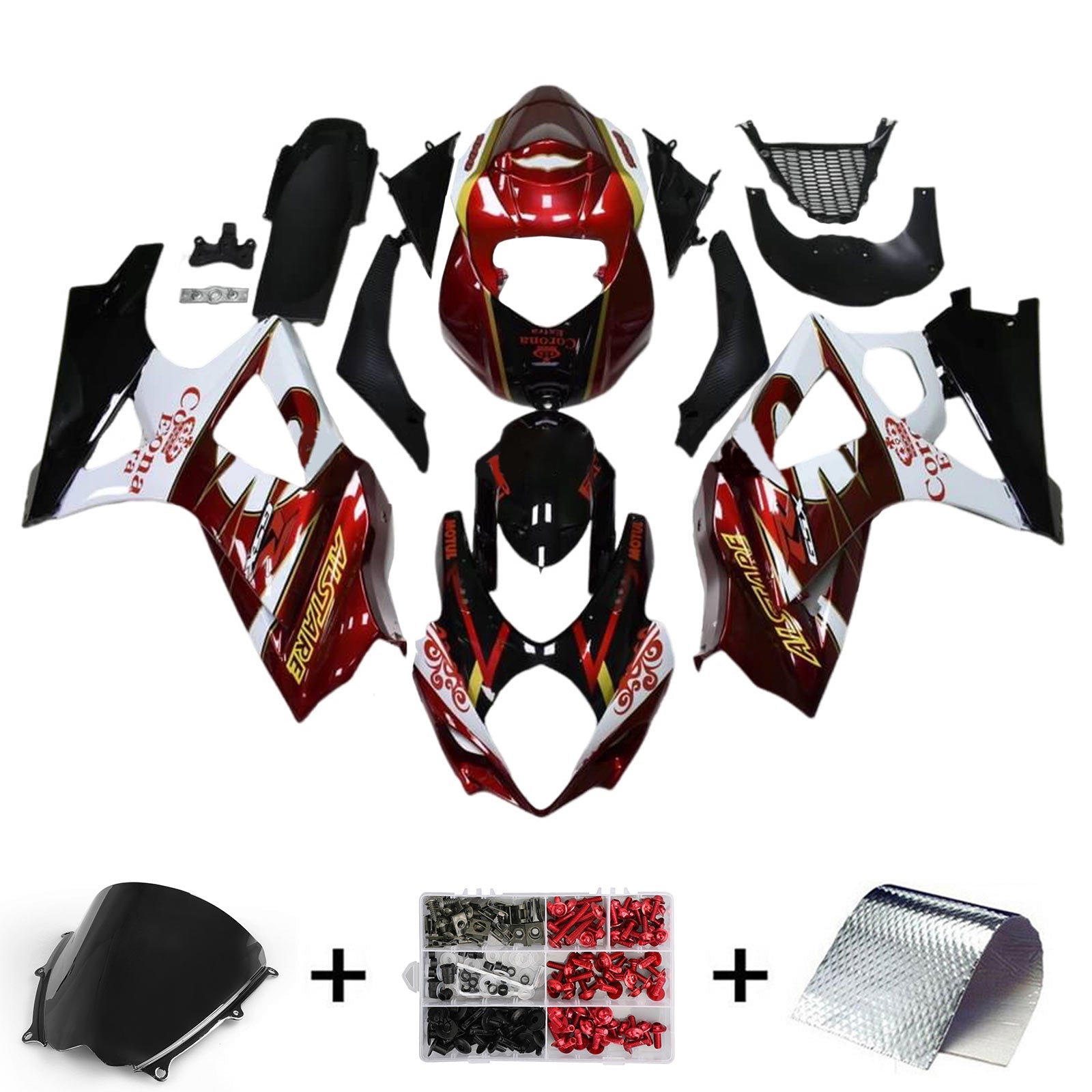 Amotopart Suzuki GSXR1000 2007-2008 K7 Fairing Kit Bodywork Plastic ABS