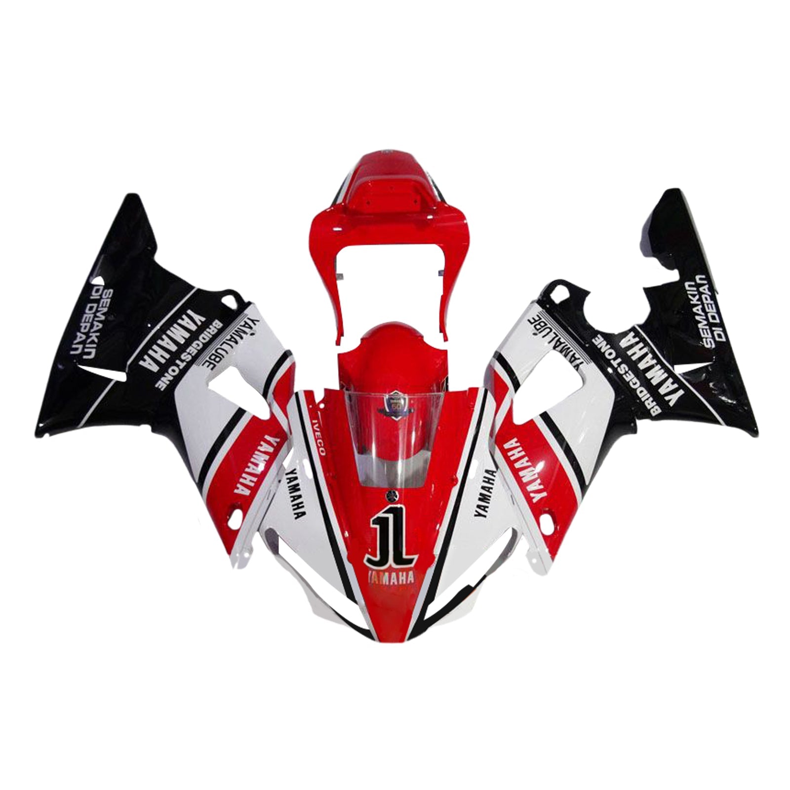 Yamaha YZF 1000 R1 2000-2001 Fairing Kit Bodywork Plastic ABS