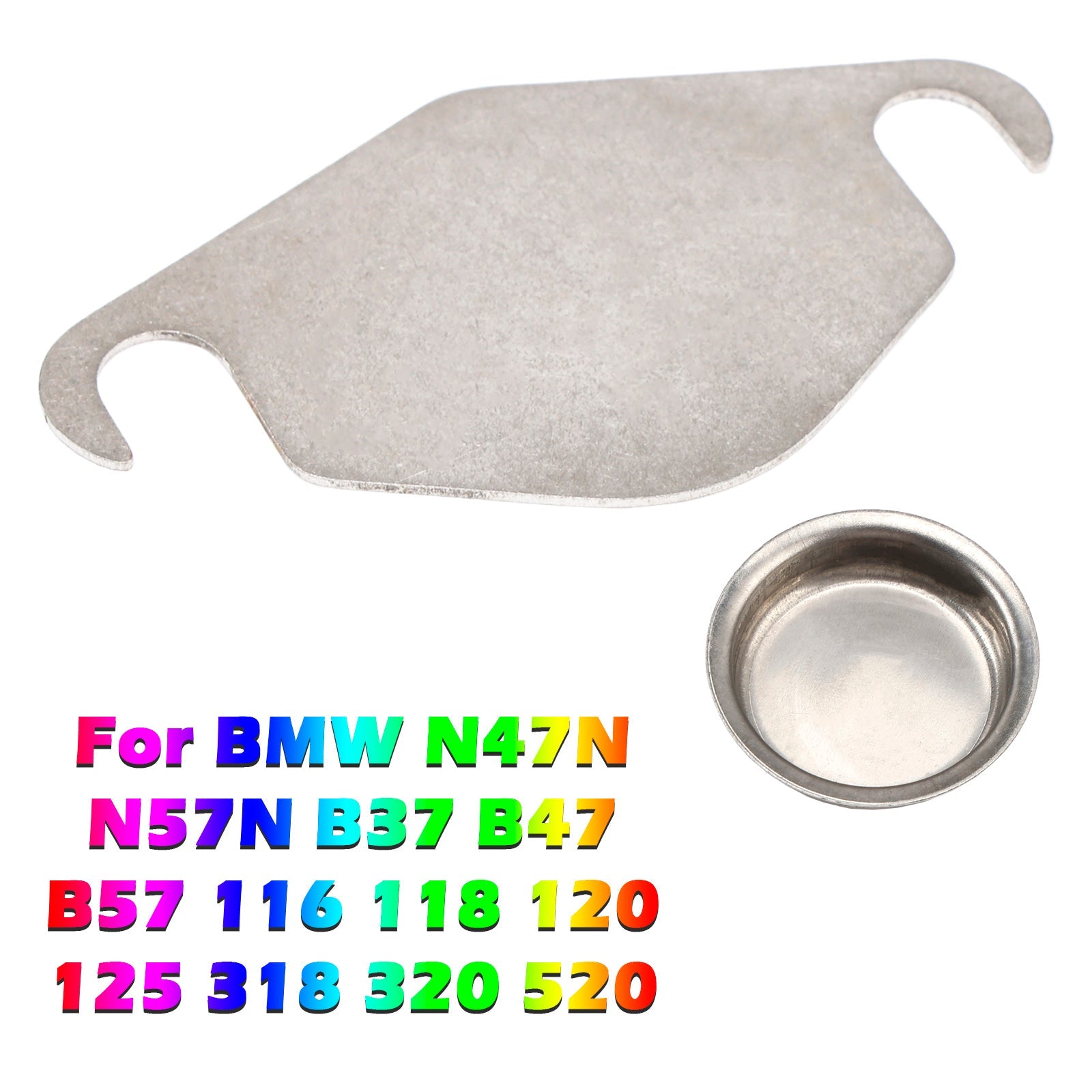 EGR Valve Blank Plate for BMW N47N N57N B37 B47 B57 116 118 120 125 318 320 520