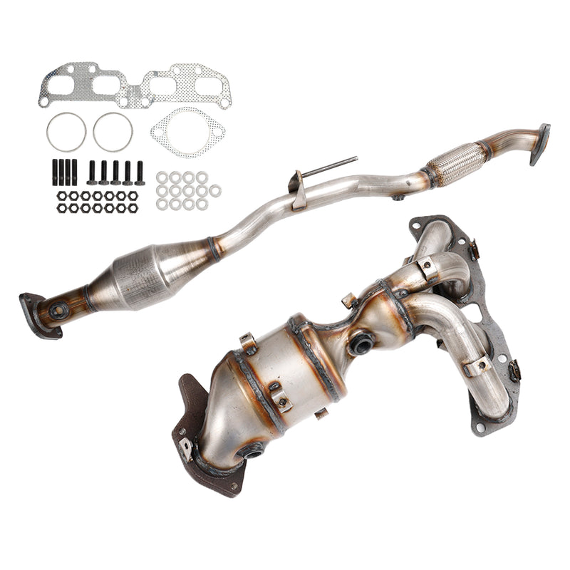 Pair Front Rear Catalytic Converter For 07-13 Nissan Altima 2.5L Direct Fit