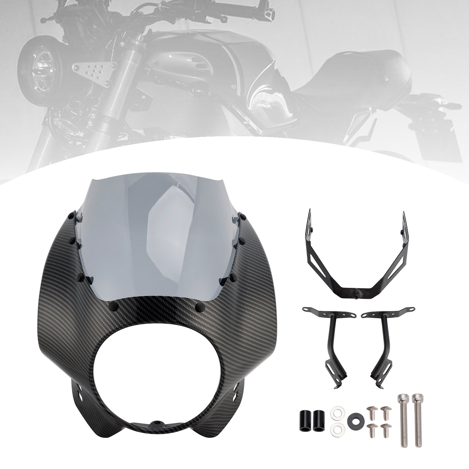 2022-2025 Yamaha XSR900 Headlight Fairing Windshield WindScreen