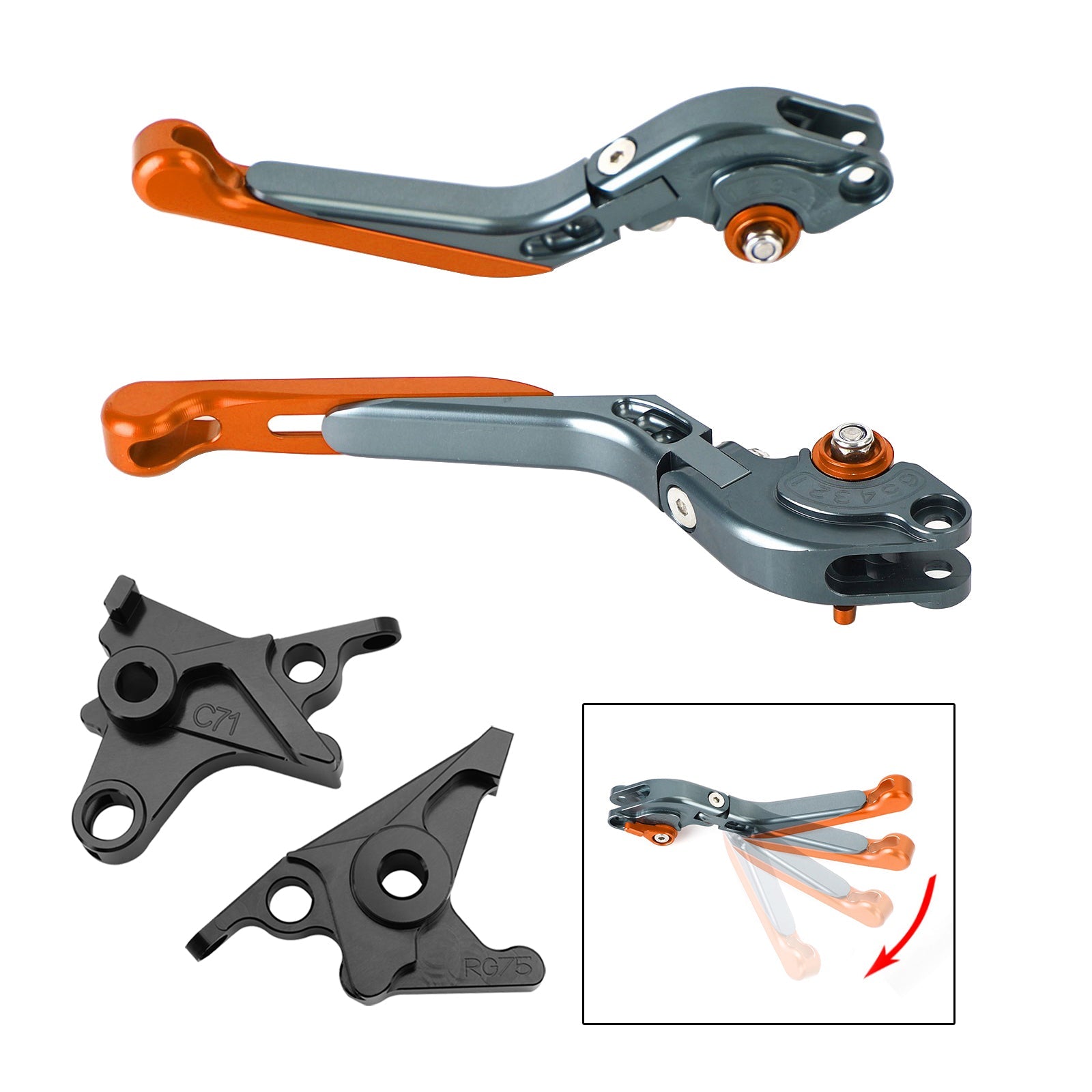 BMW R Nine T /Pure /Racer 2017-2023에 적합한 조절 식 클러치 브레이크 레버