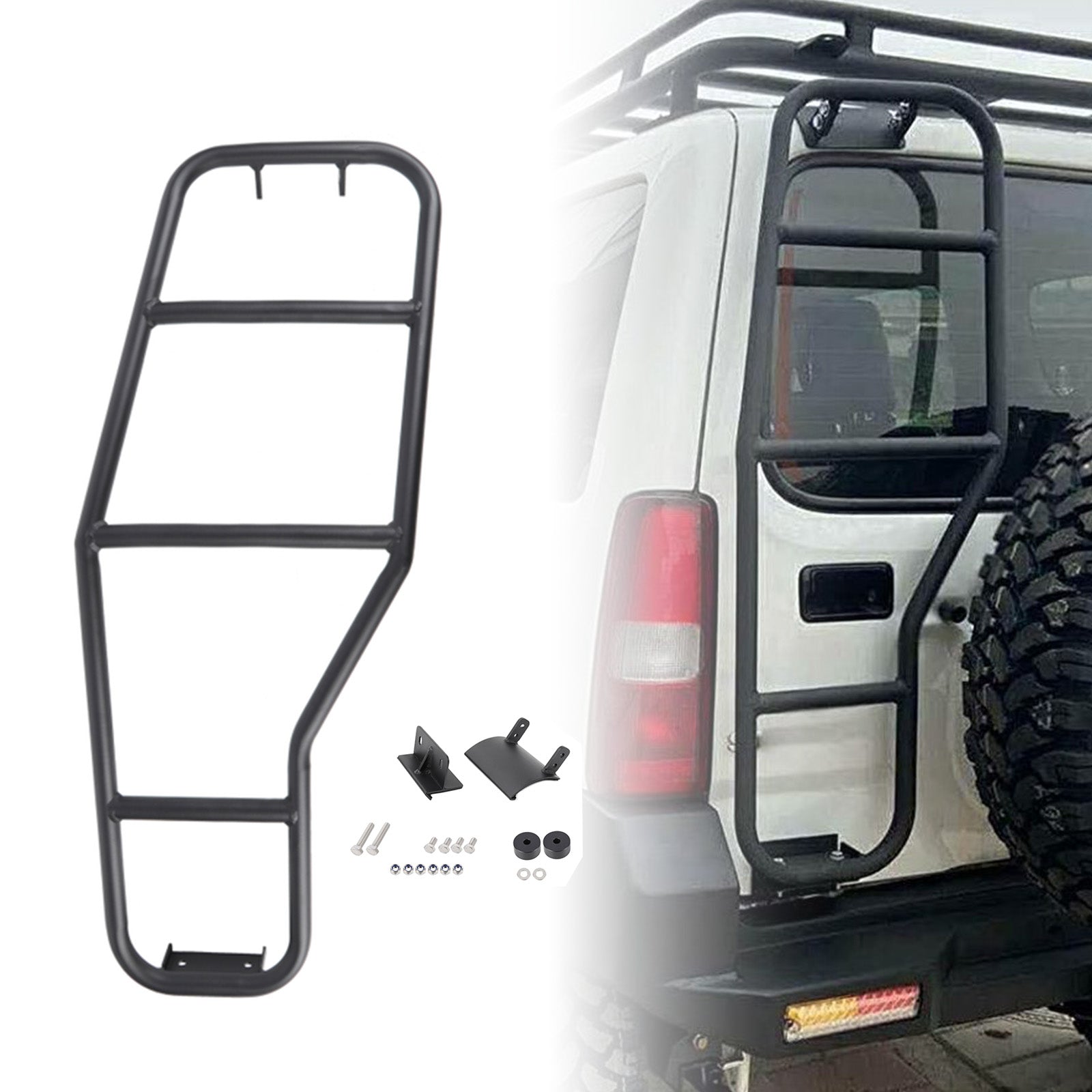 2007-2017 Suzuki Jimny Rear Tail Door Roof Ladder Aluminium Strong Light