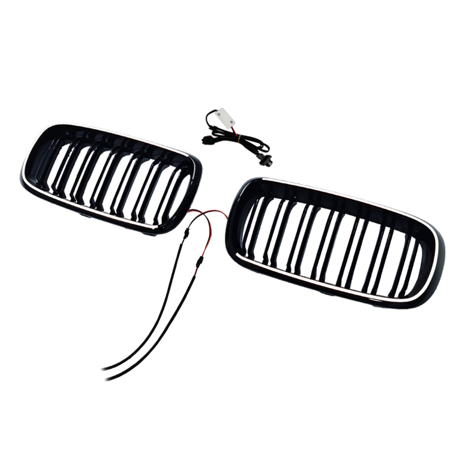 2013-2017 For BMW X5 F15 35d xDrive/35i/35i xDrive/40e xDrive/50i xDrive Double Slat Front Bumper Kidney Grille