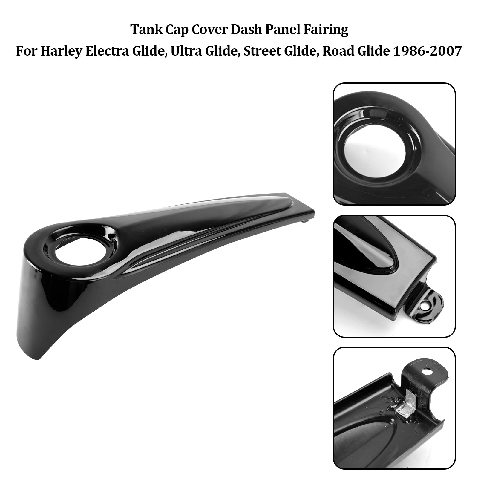 Tank Cap Cover Panel Fairing For Road Street Electra Glide FLHT FLHTCU 1986-2007