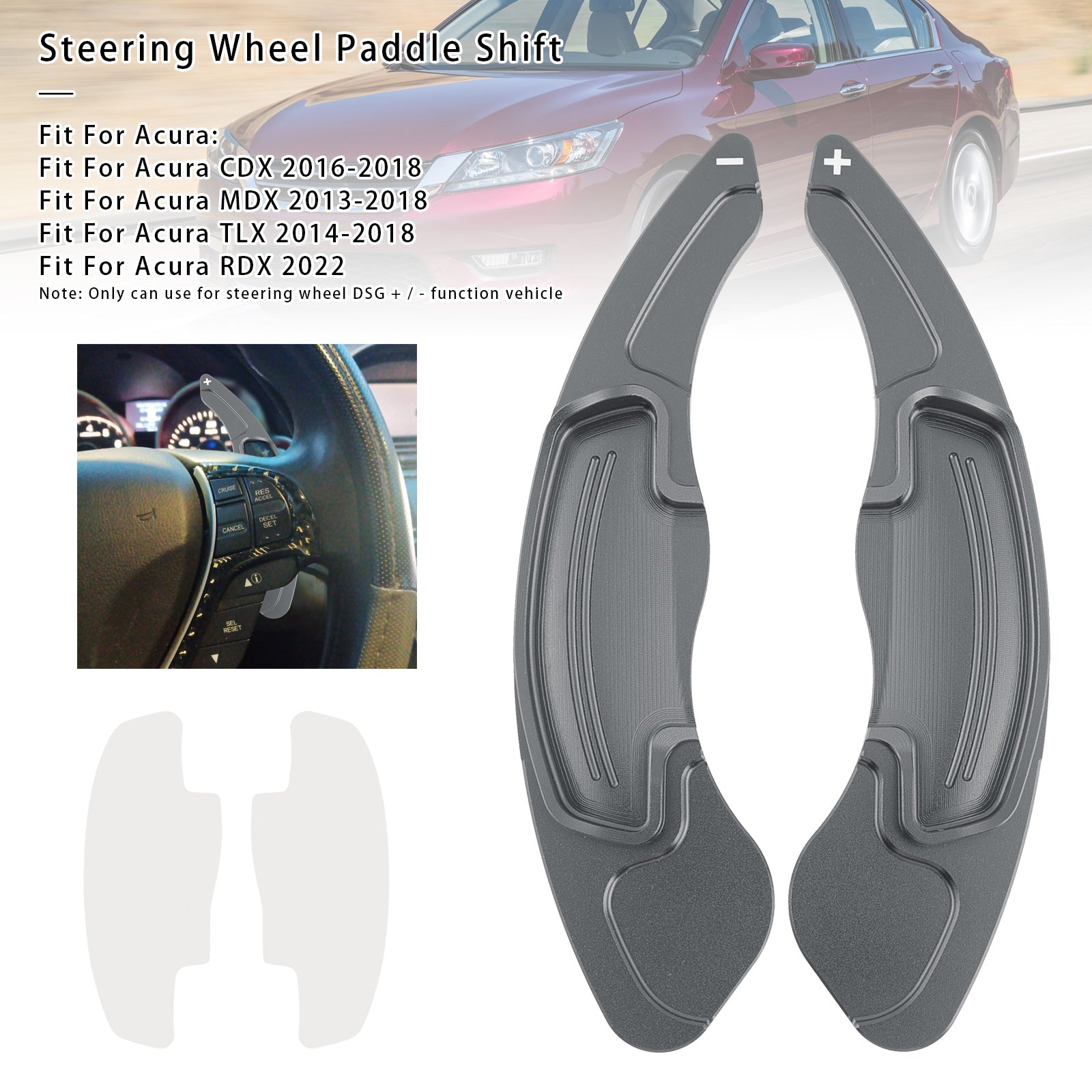 Steering Wheel Paddle Shifter For Acura RDX MDX CDX TLX 13-18