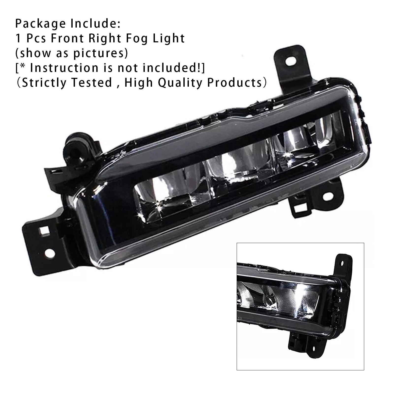 1 Pcs LED Front Right Fog Light For BMW G20 G21 X1 F48 LCI F45 F46 63178089526