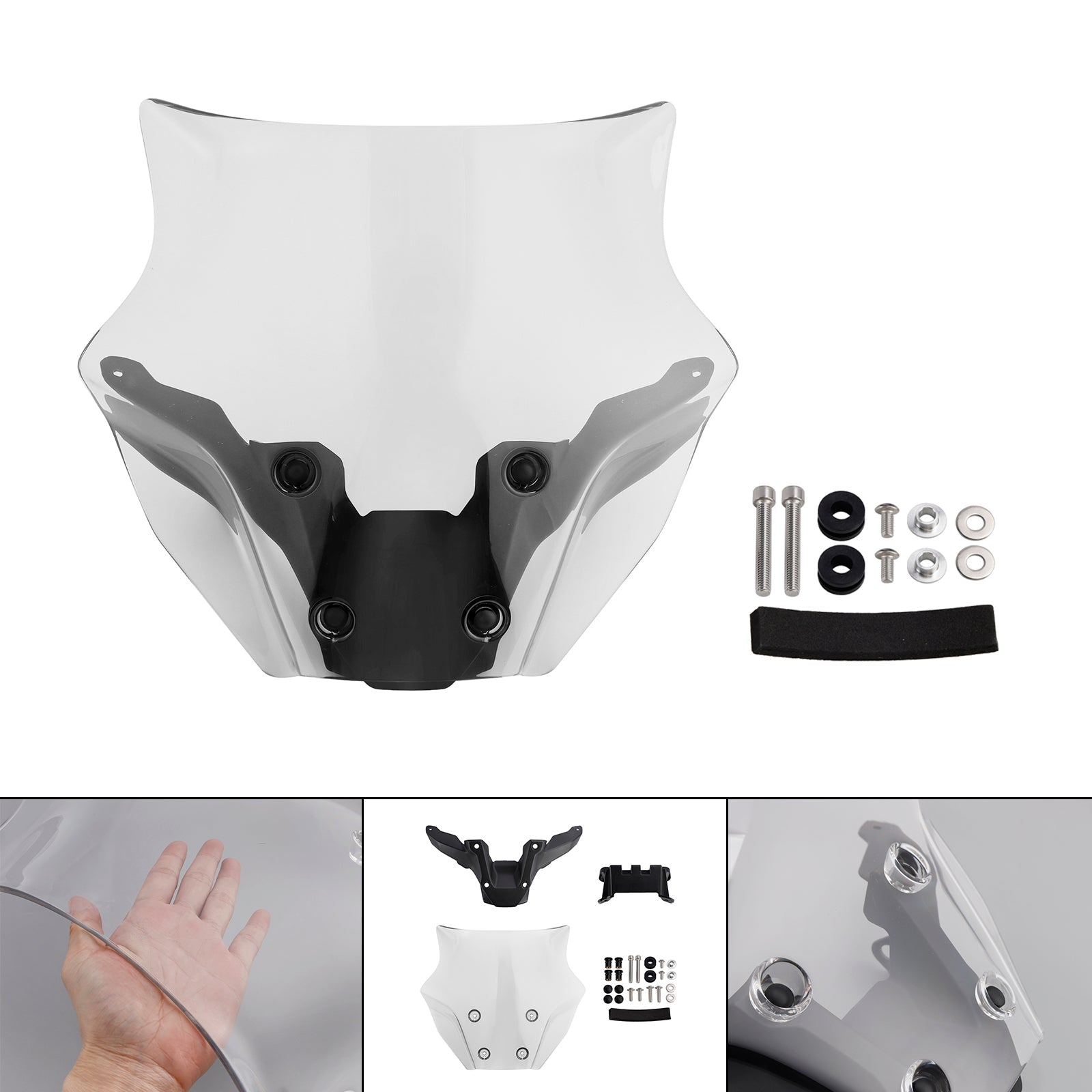 2024-2025 야마하 MT-09/SP 윈드실드 윈드스크린 + 브라켓