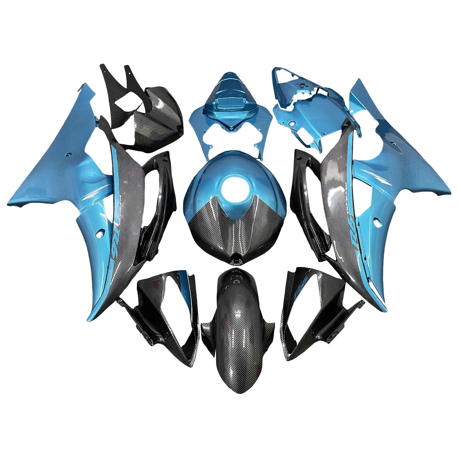 Injection Fairing Kit Bodywork Plastic ABS For Yamaha YZFR6 YZF-R6 2008-2016