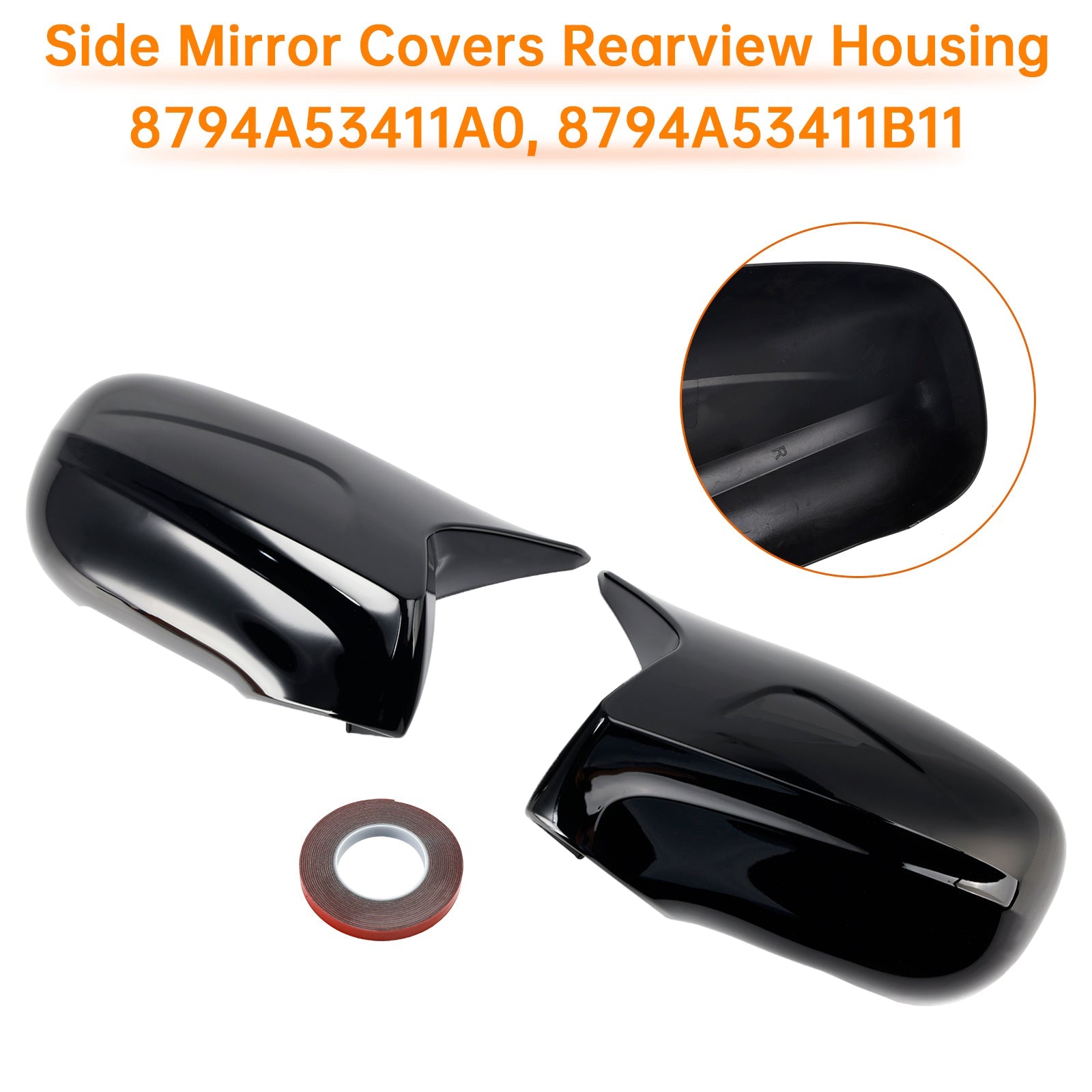 2006-2012 Lexus IS250 IS350 Base Side Mirror Covers Rearview Housing Black 8791053251