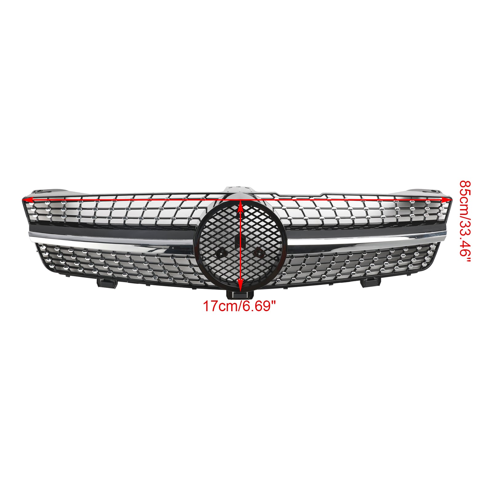 Diamond Front Radiator Grille Grill Fit Mercedes CLS-Class W219 CLS500 2008-2010