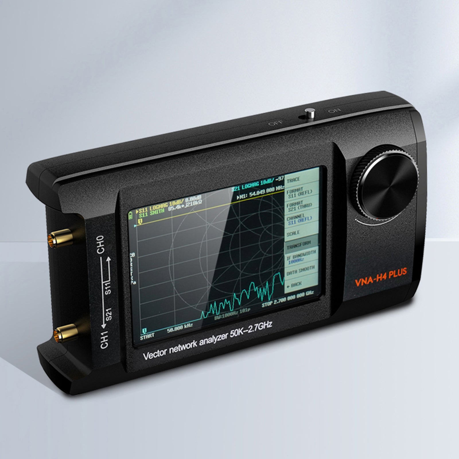 4Inch Upgraded NanoVNA Plus 50kHz-2.7GHz Handheld Vector Network Analyzer