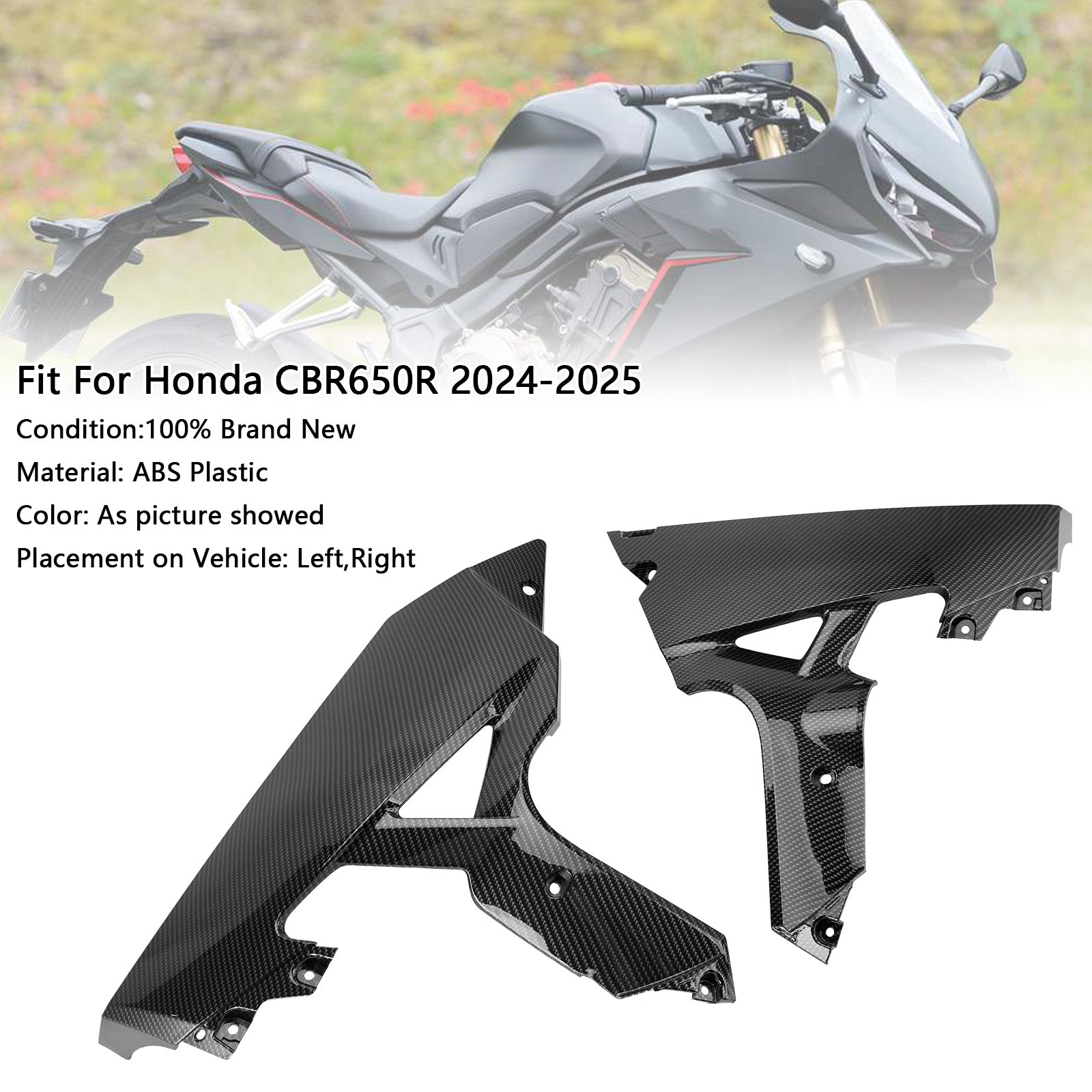 2024-2025 Honda CBR650R Hand Side Belly Frame Panel Fairing Cowl