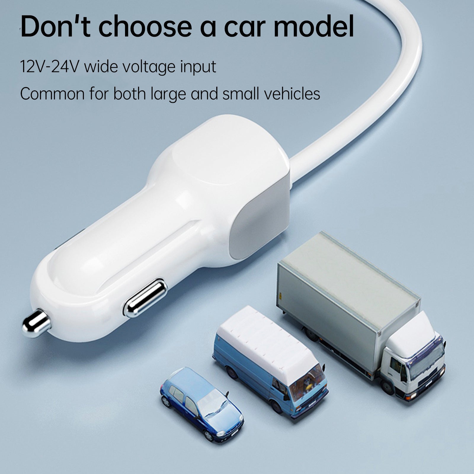 USB Charger PD5V1A QC3.0 Display Small Car 8 Port Car Charger Cigarette Lighter
