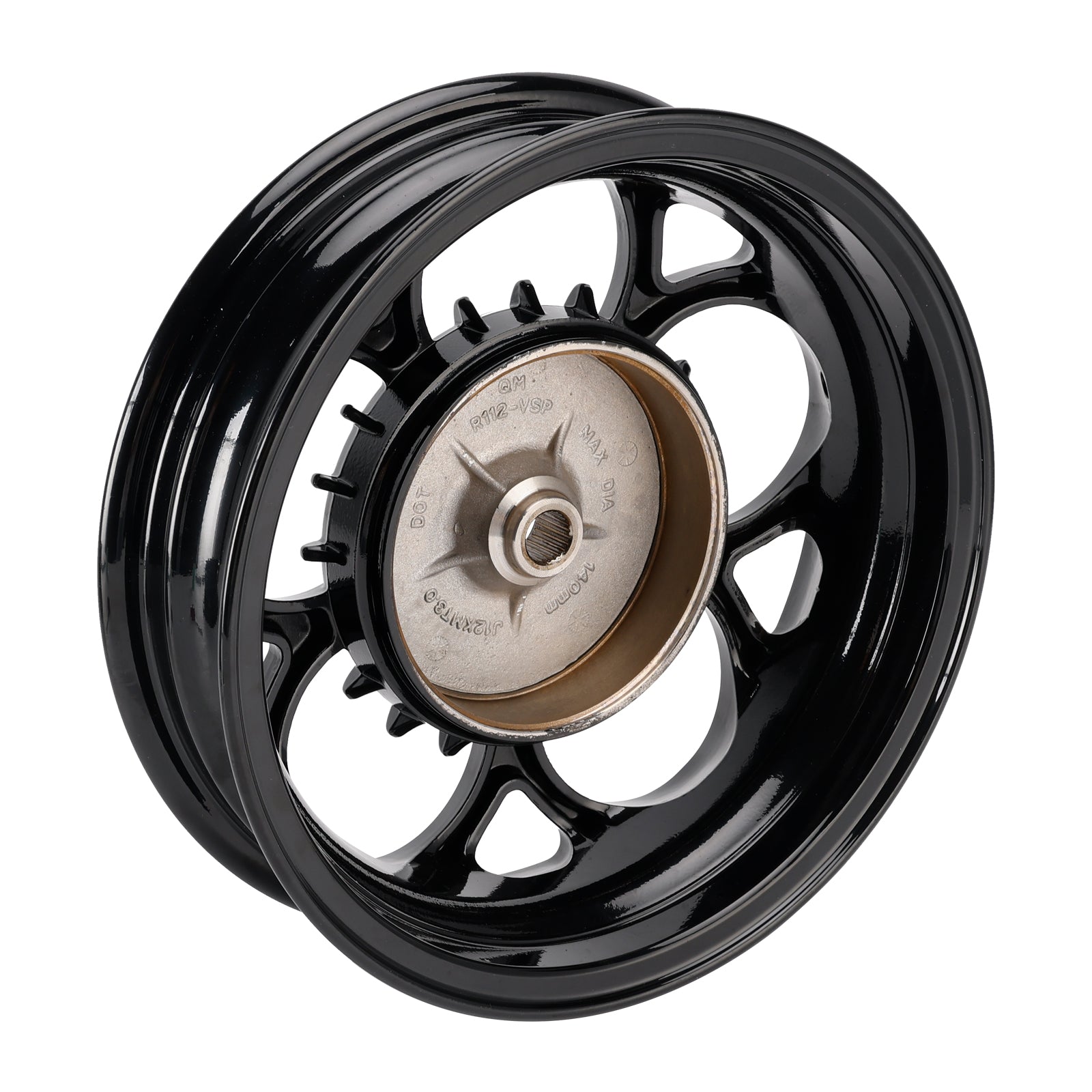 2017-2020 Vespa Sprint 3V Euro4 50 4T AC 3.0x12" Front + Rear Tubeless Wheel Rim Set