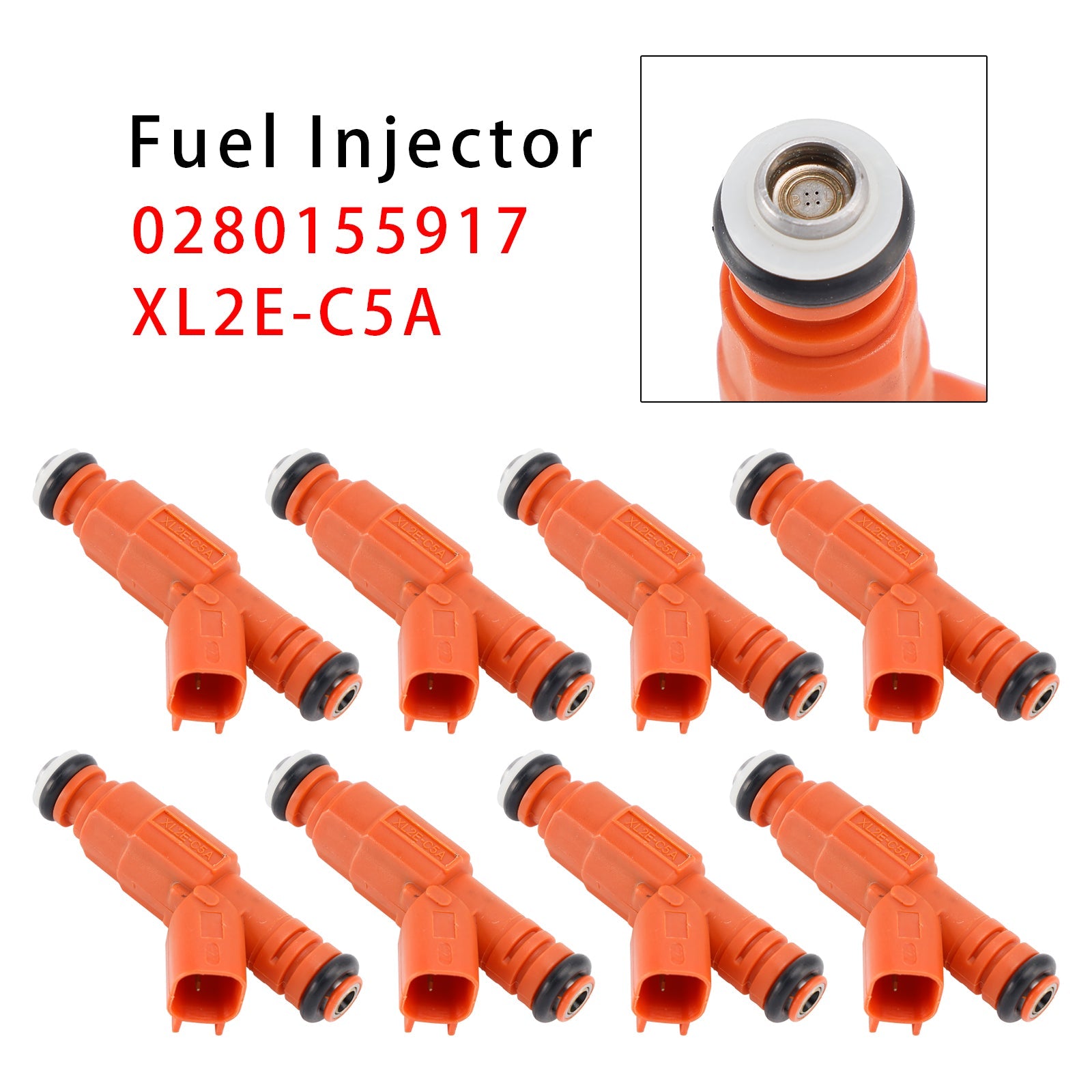 8Pcs Fuel Injector For Ford F250 F350 F450 F550 6.8L V10 Mercury 0280155917