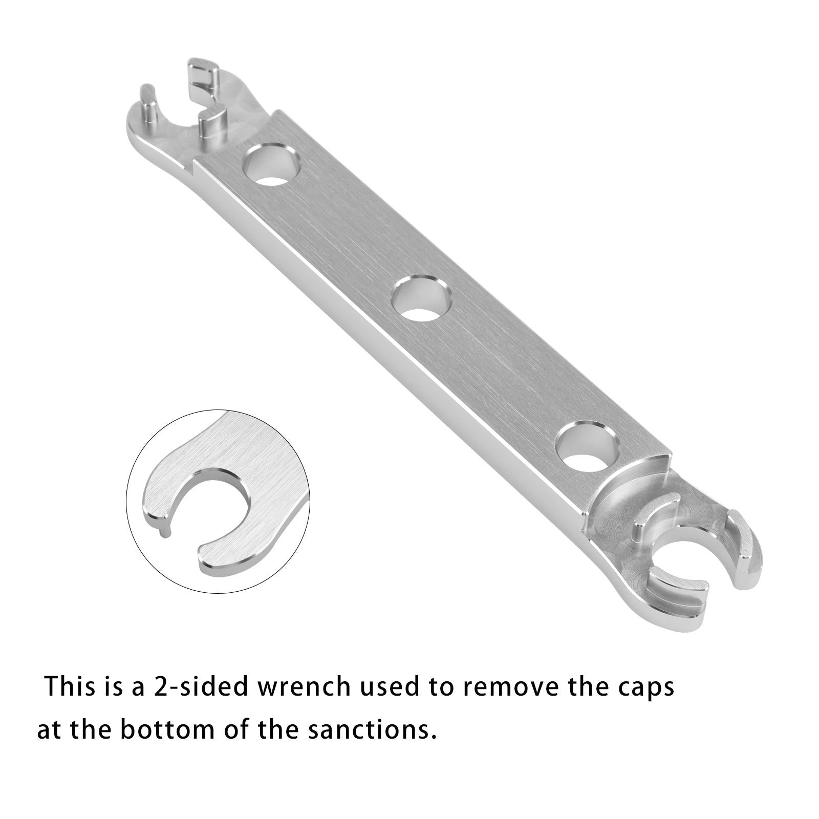 Aluminum Lower Cap Removal Wrench. Tool used For Rebuild DVO Saphire/Onyx fork