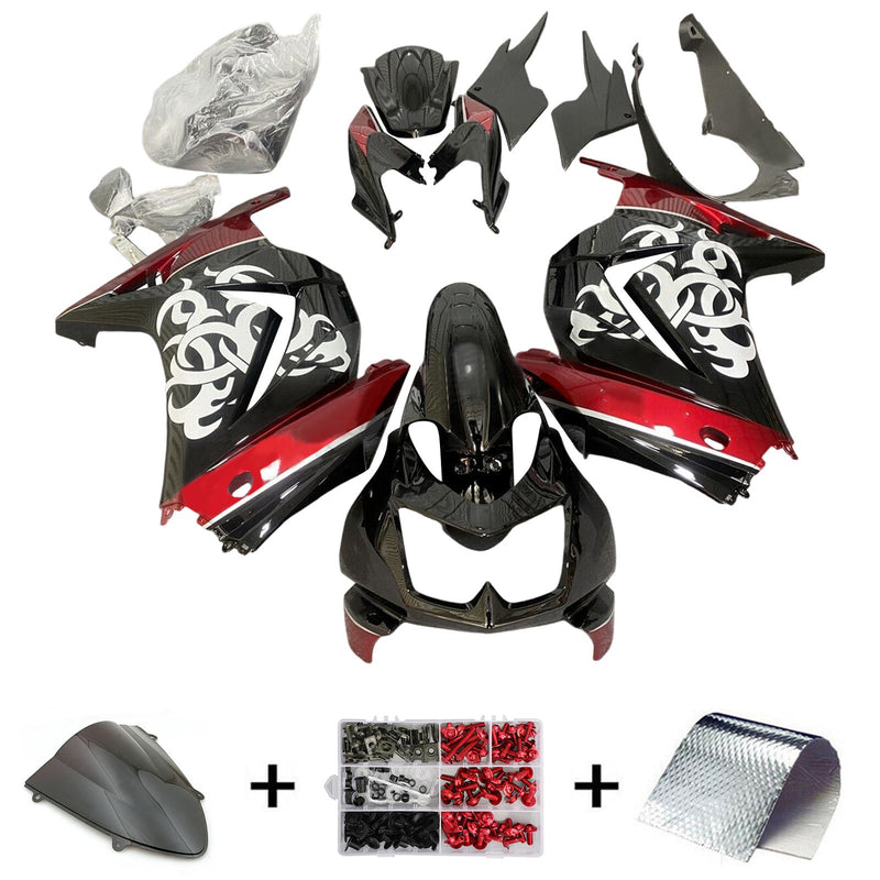 Kawasaki EX250 Ninja250R 2008-2012 Fairing Kit Bodywork Plastic ABS