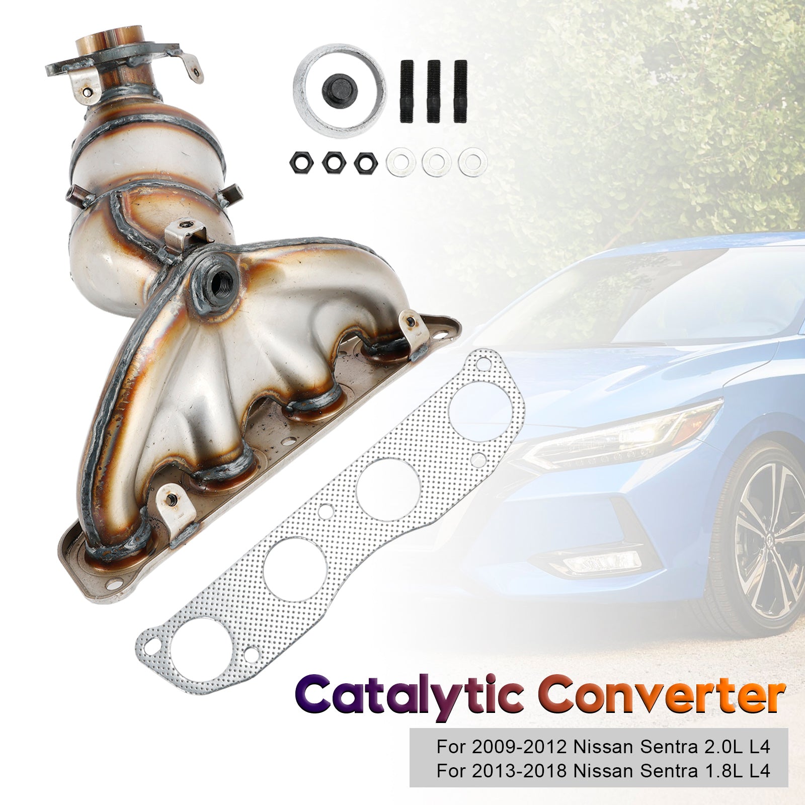 Front Catalytic Converter For Nissan Sentra 2.0L 09-12 1.8L 2013-2018