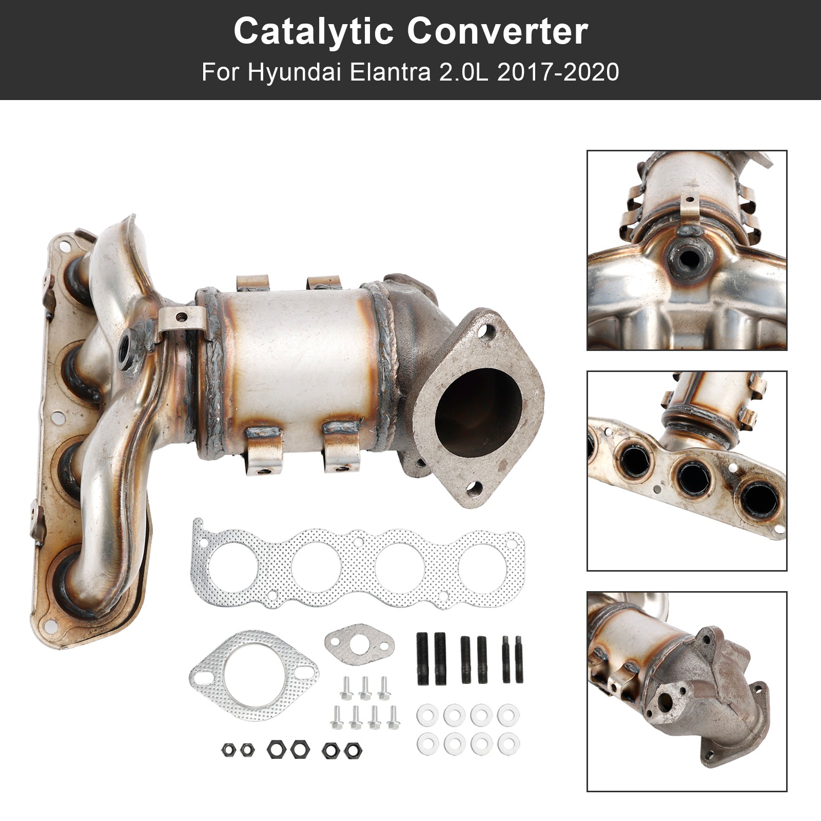 Manifold Catalytic Converter w/EGR Valve For Hyundai Elantra 2.0L 2017-2010