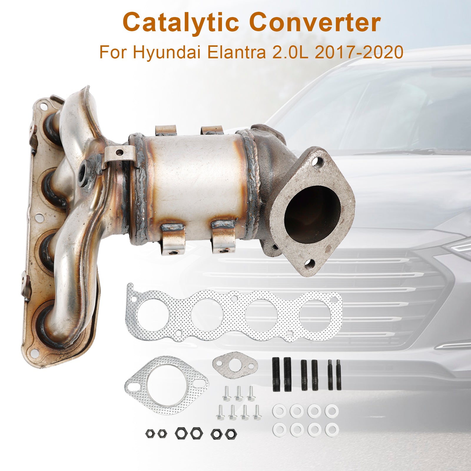 Manifold Catalytic Converter w/EGR Valve For Hyundai Elantra 2.0L 2017-2010